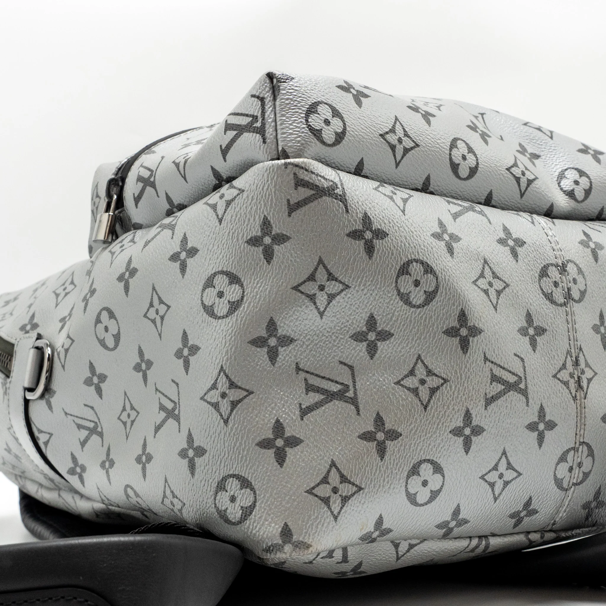 Louis Vuitton backpack Apollo monogram canvas silver / black SHW - Image 6