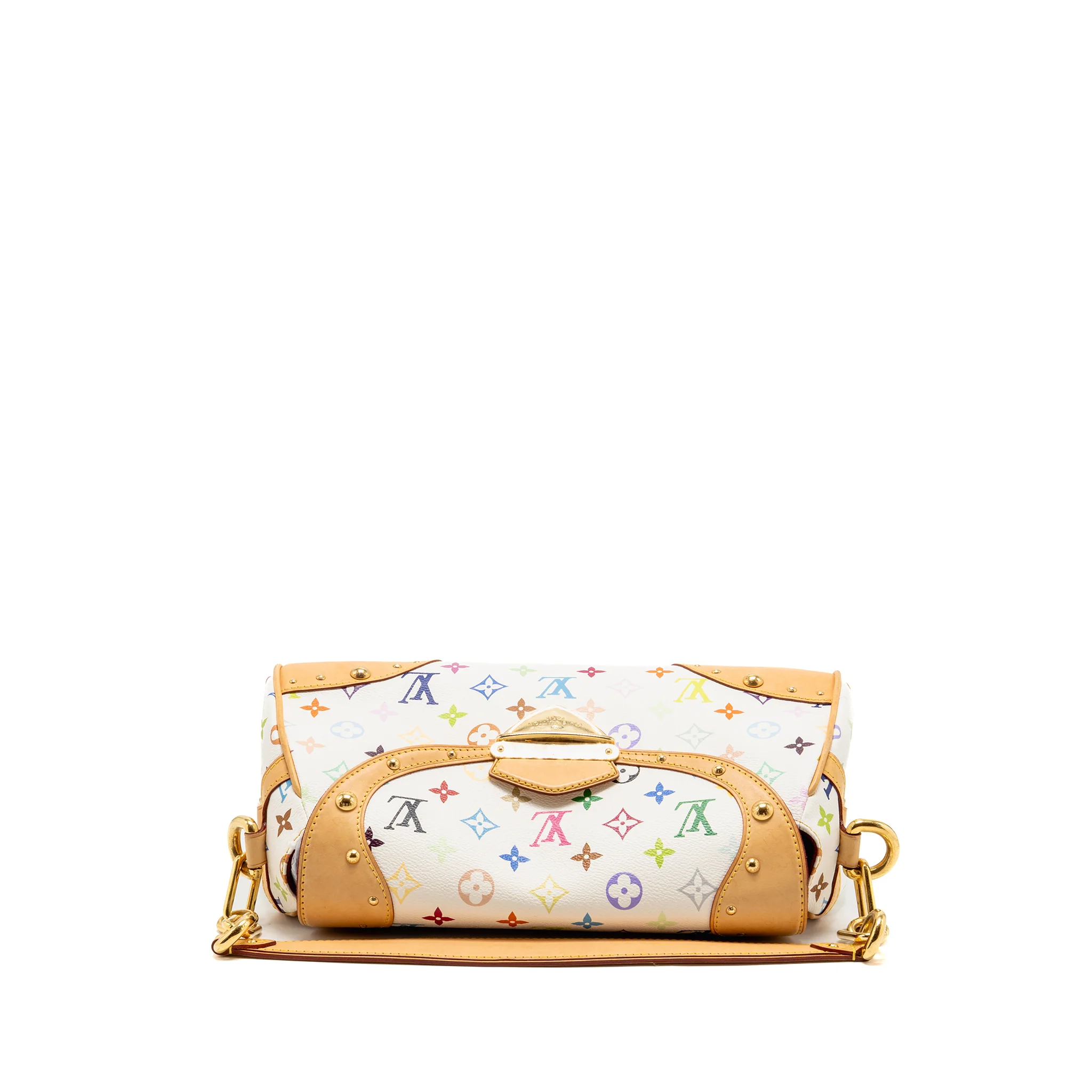 Louis Vuitton Beverly MM Takashi Murakami Limited Edition Monogram Canvas White/Multicolour GHW - Image 5
