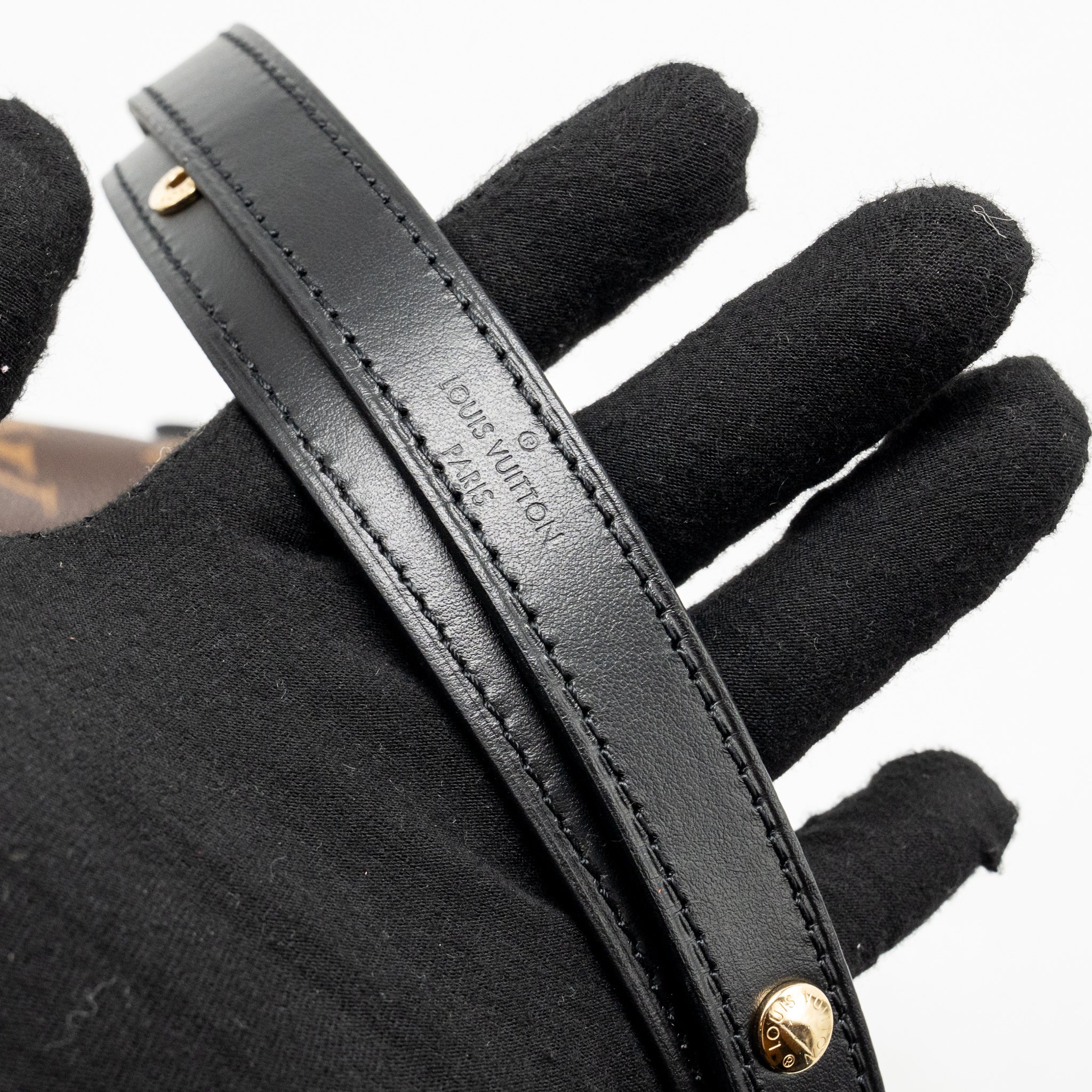 Louis Vuitton Boulogne PM Monogram Canvas/Leather Black GHW - Image 14