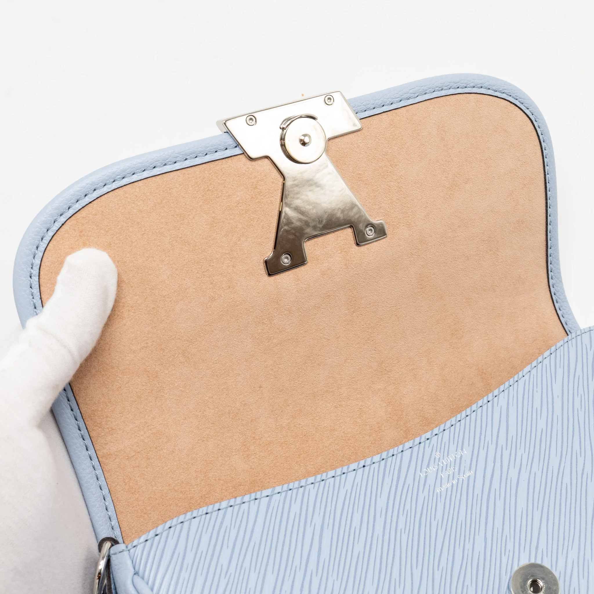 Louis Vuitton Buci Bag Epi Blue SHW - Image 14