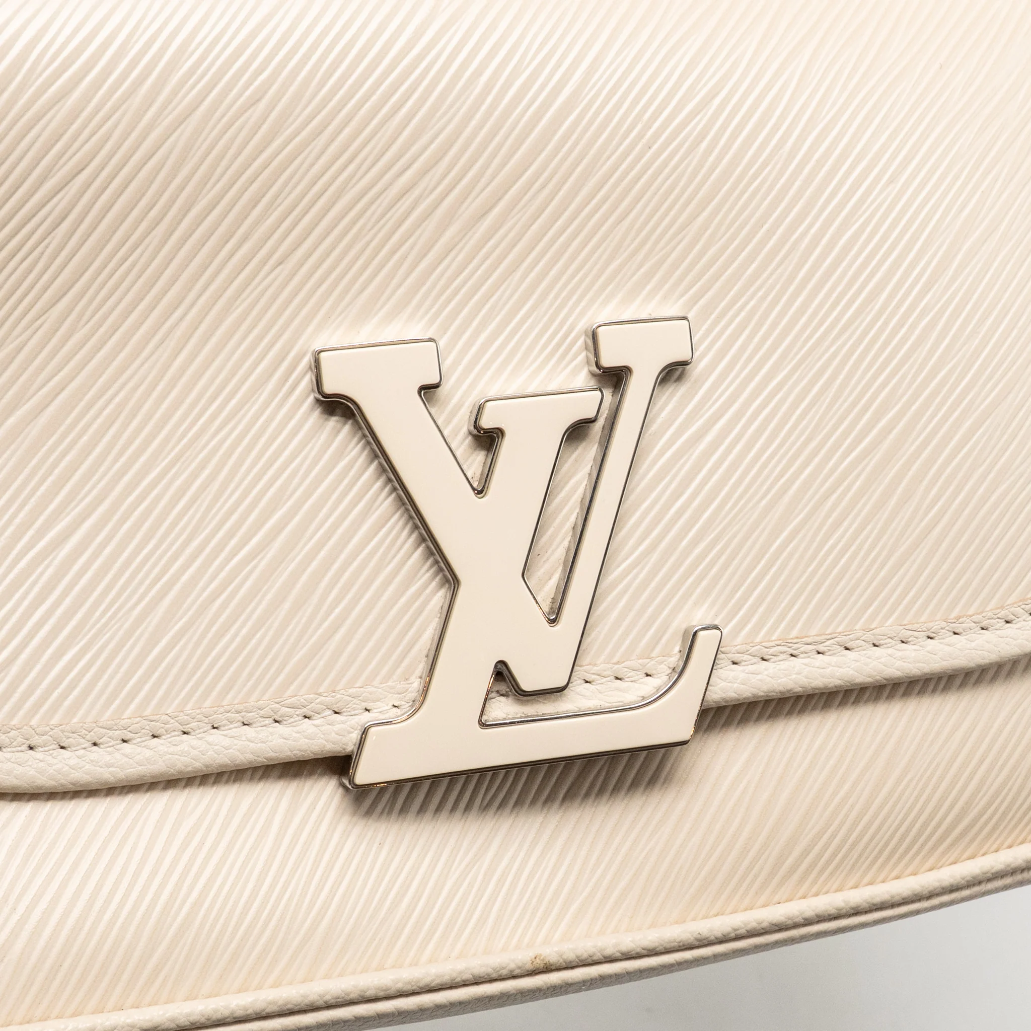 Louis Vuitton Buci Bag Epi Leather Quartz White SHW - Image 12
