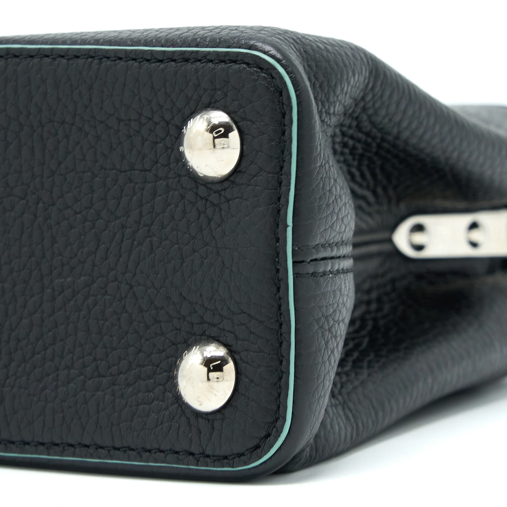 Louis Vuitton Capucines BB Taurillon Black/ Blue SHW - Image 10