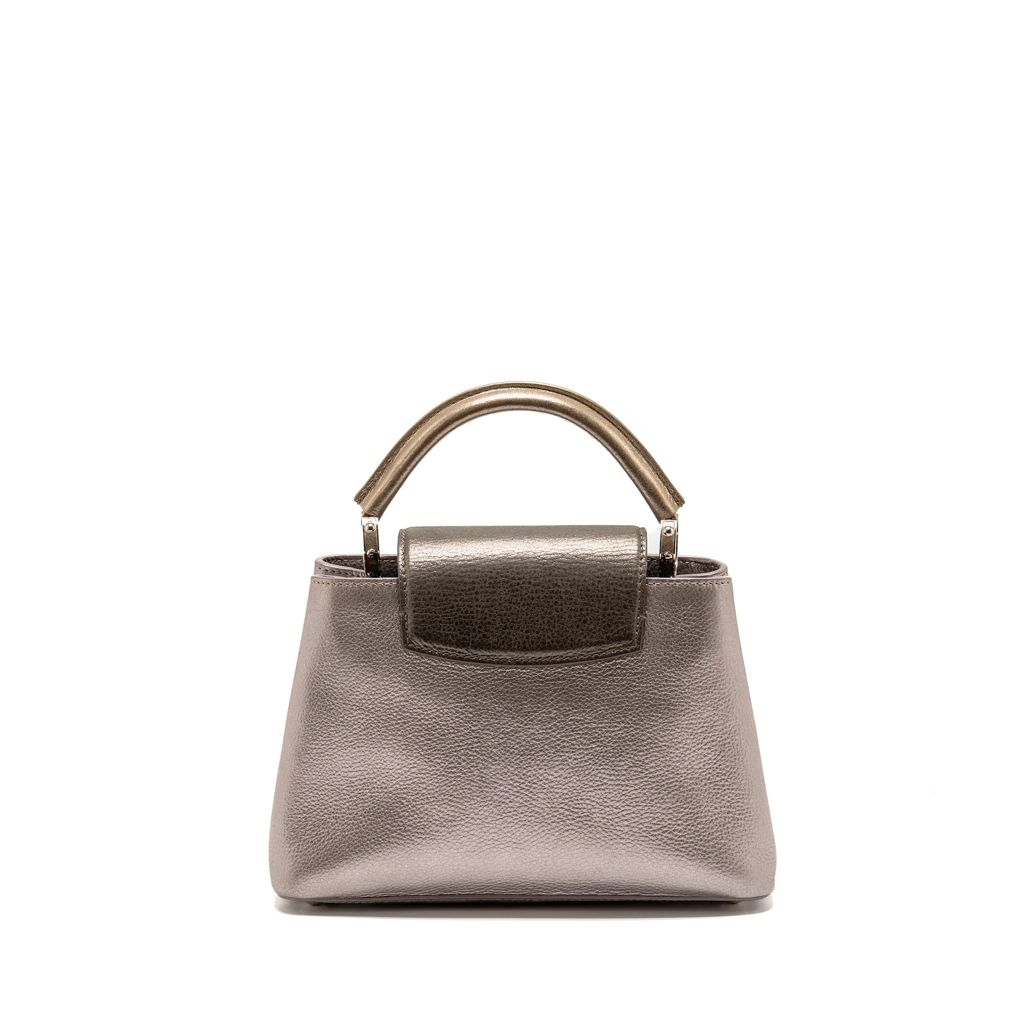 Louis Vuitton Capucines BB Taurillon Metallic Lilac/Dark Silver/Gold SHW - Image 2