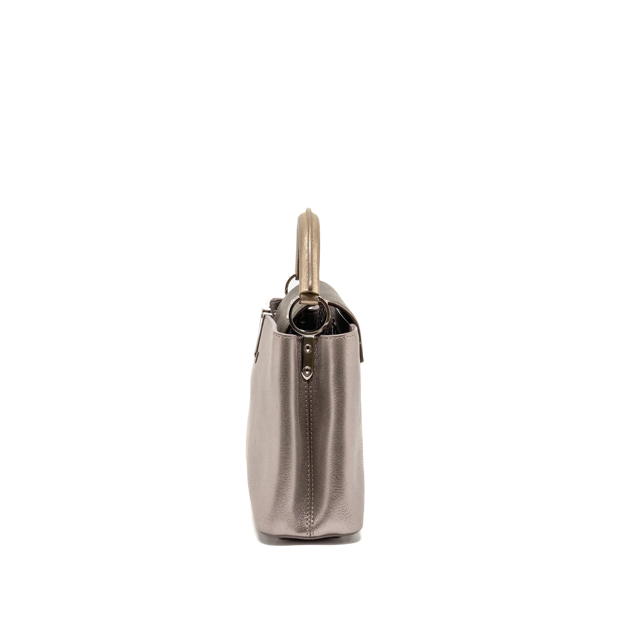 Louis Vuitton Capucines BB Taurillon Metallic Lilac/Dark Silver/Gold SHW - Image 3