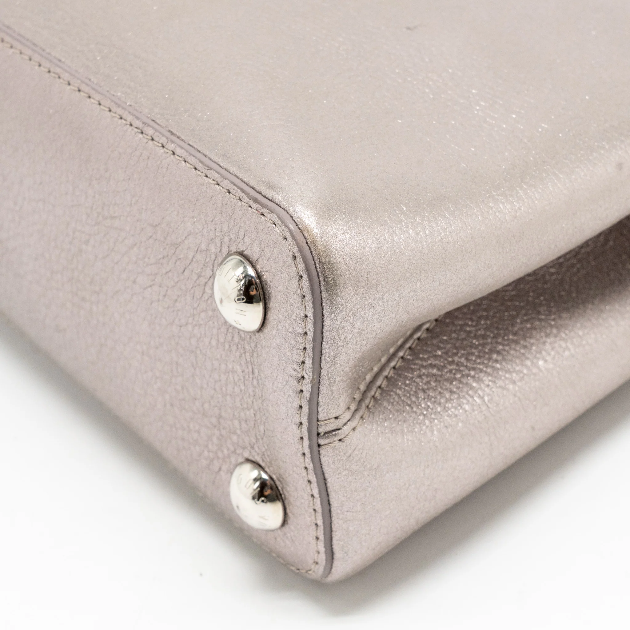 Louis Vuitton Capucines BB Taurillon Metallic Lilac/Dark Silver/Gold SHW - Image 8