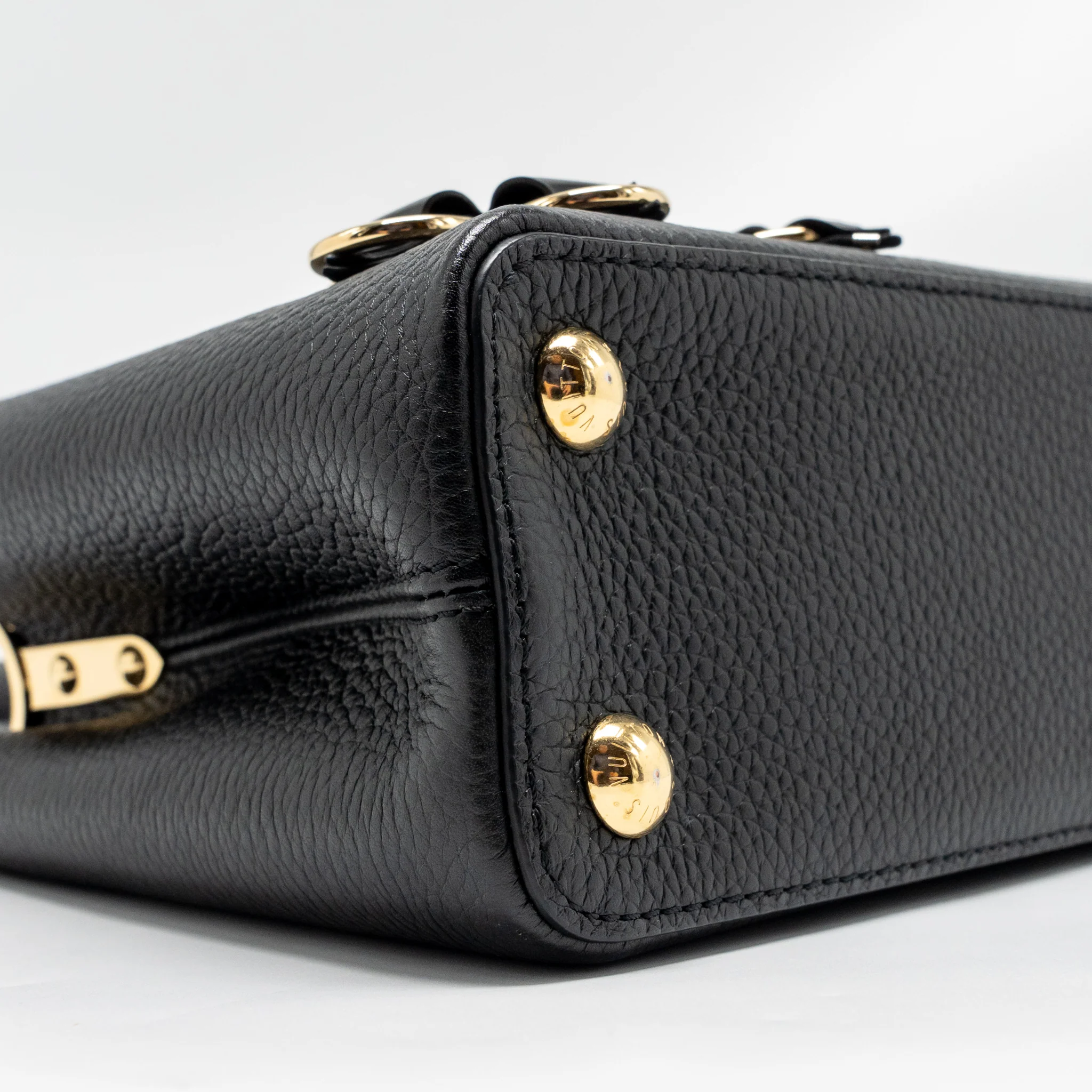 Louis Vuitton Capucines BB with Monogram Flower Embellishments Taurillon Black GHW - Image 6