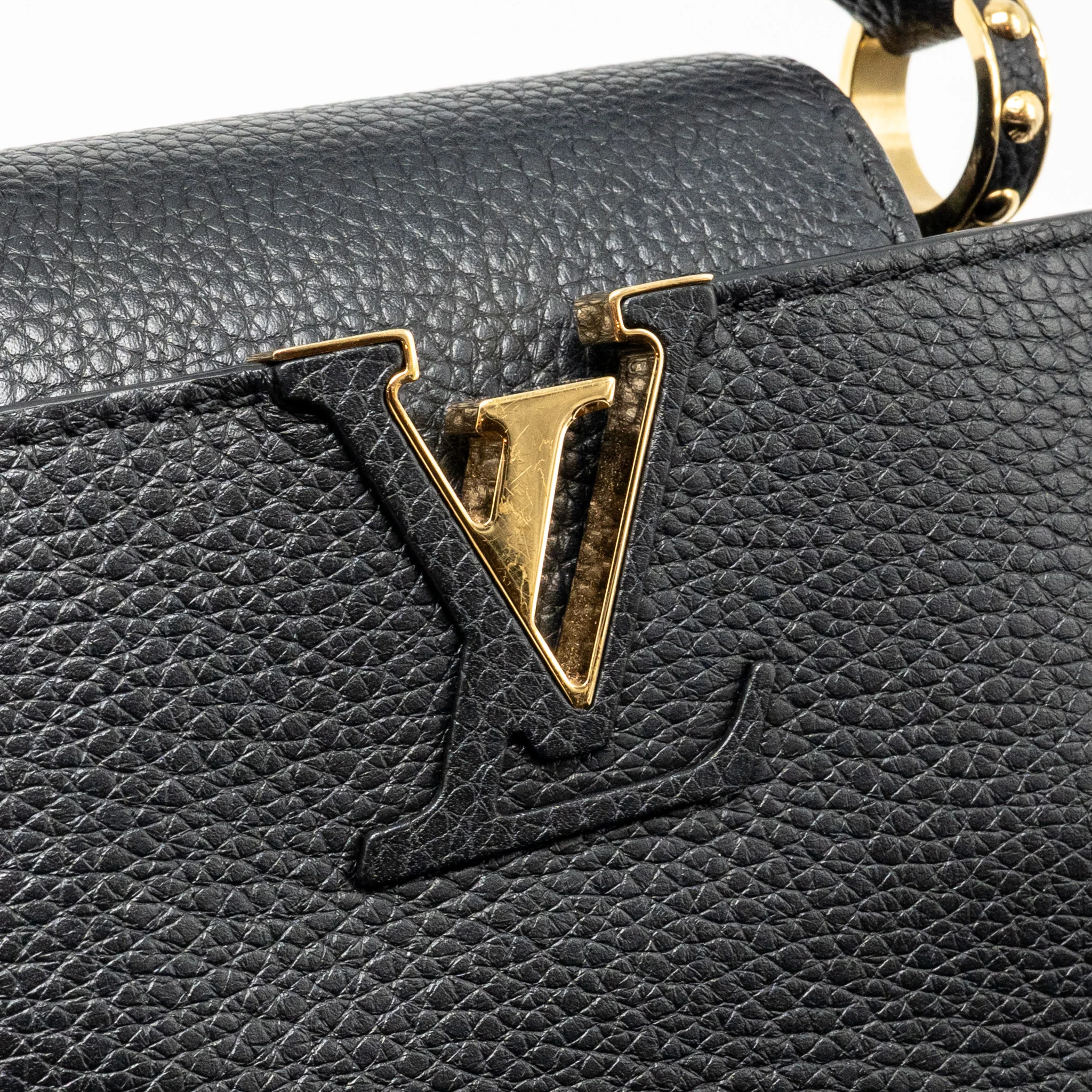Louis Vuitton Capucines Mini Taurillon Black GHW - Image 13