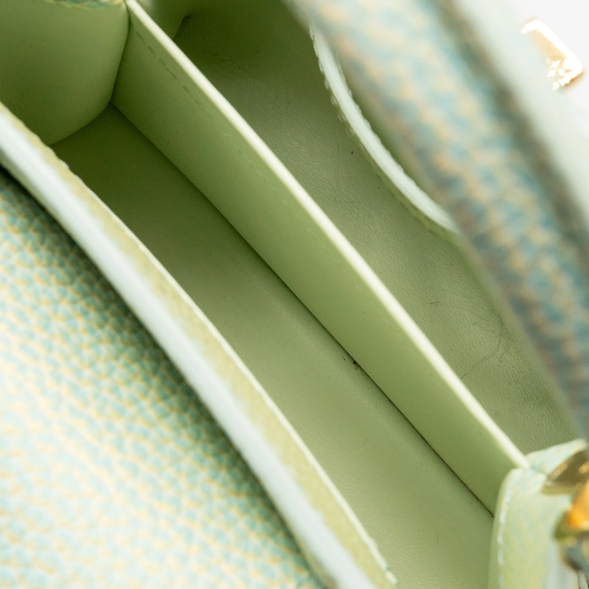 Louis Vuitton Capucines Mini Taurillon Vert d’eau Green LGHW - Image 13
