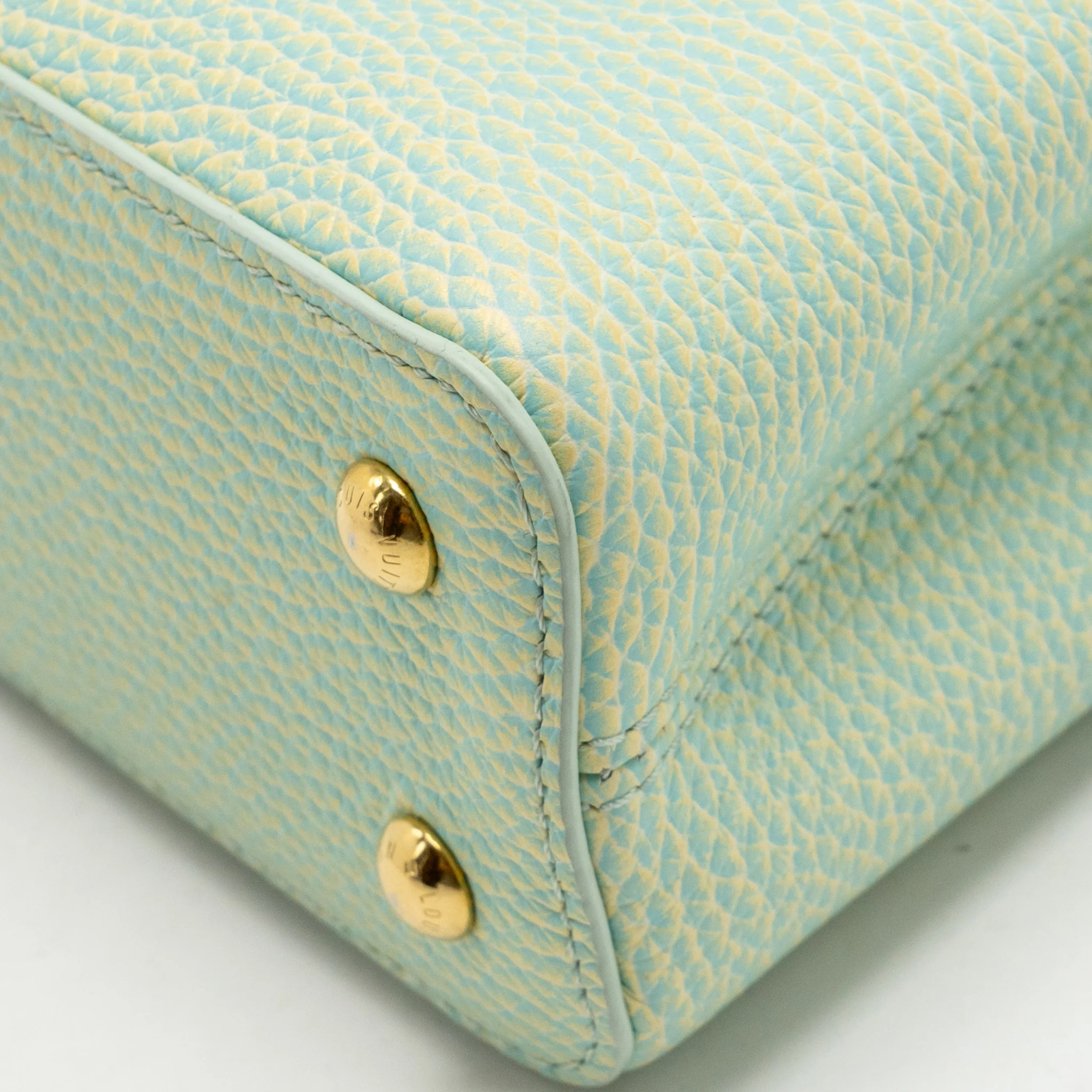 Louis Vuitton Capucines Mini Taurillon Vert d’eau Green LGHW - Image 8