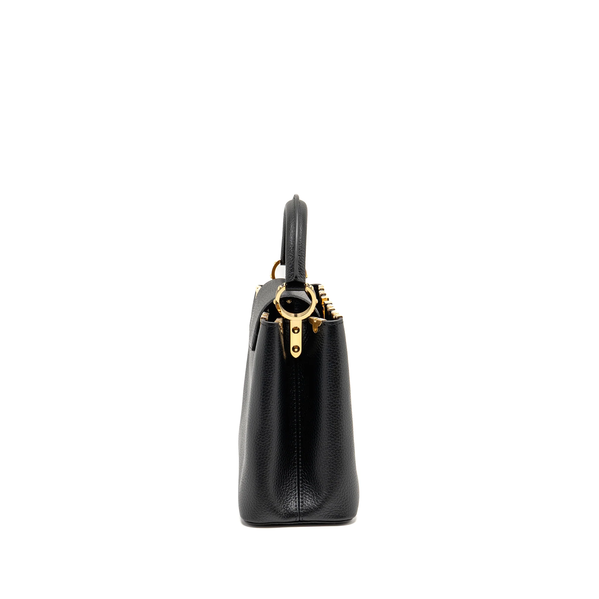 Louis Vuitton Capucines mm Taurillon Leather Black GHW - Image 3