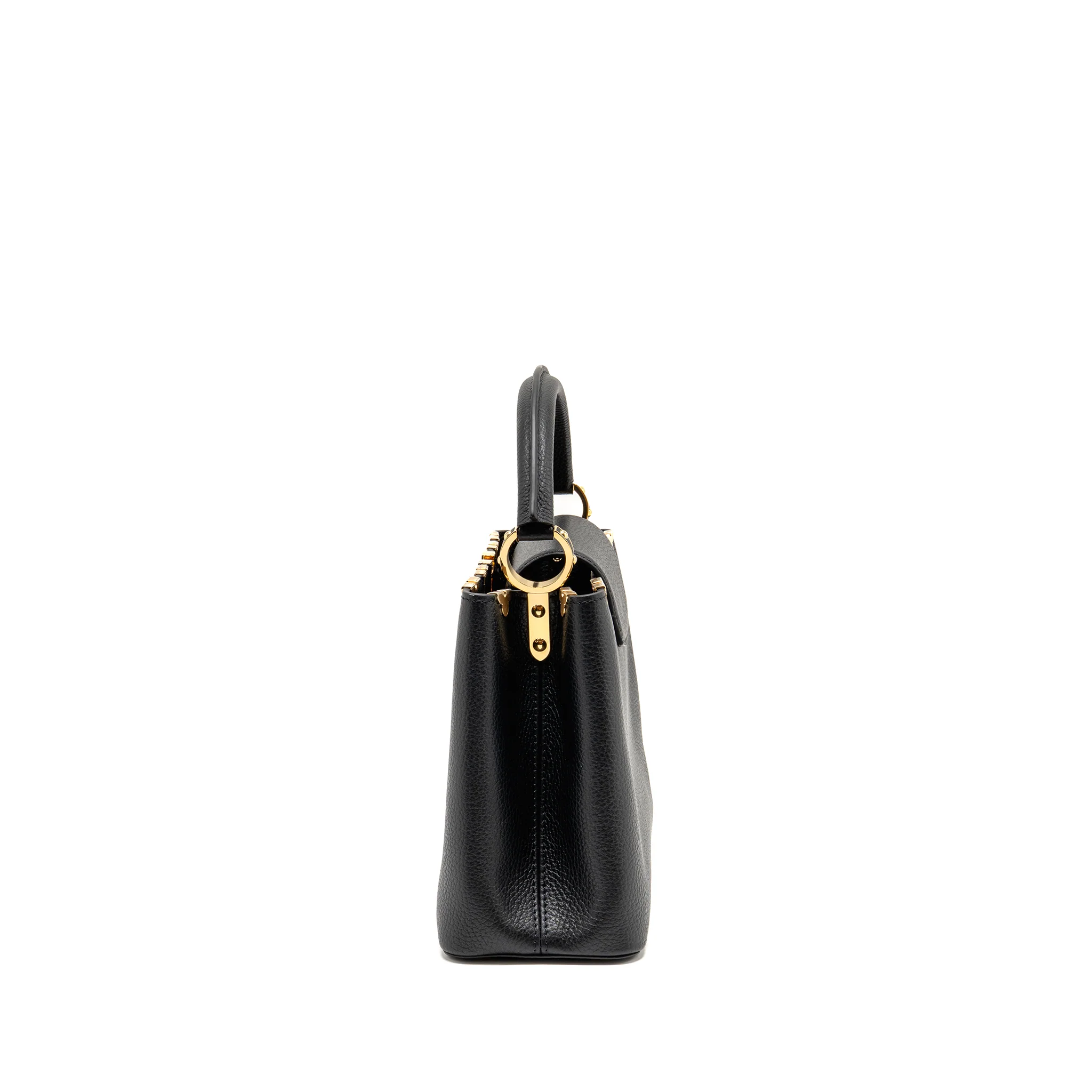 Louis Vuitton Capucines mm Taurillon Leather Black GHW - Image 4
