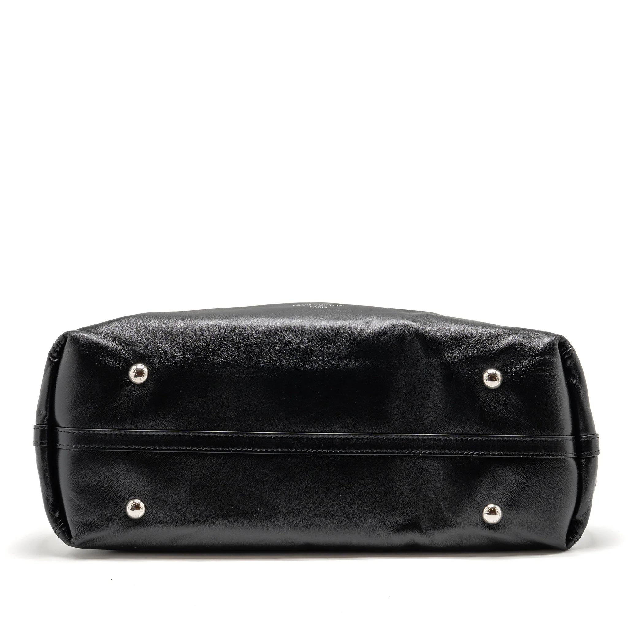Louis Vuitton Carryall Vibe MM Lambskin/Monogram Canvas Black SHW - Image 5