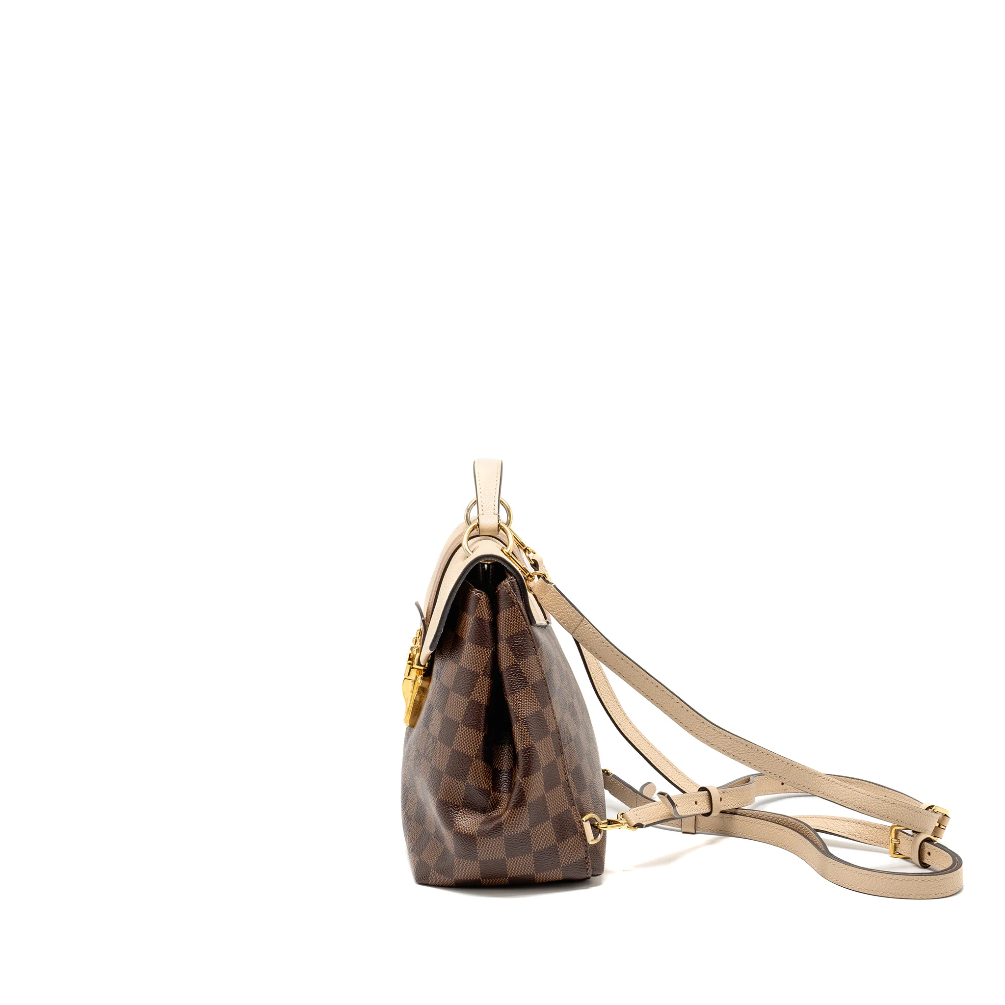 Louis Vuitton Clapton Backpack Damier Ebene/Light Pink GHW - Image 4