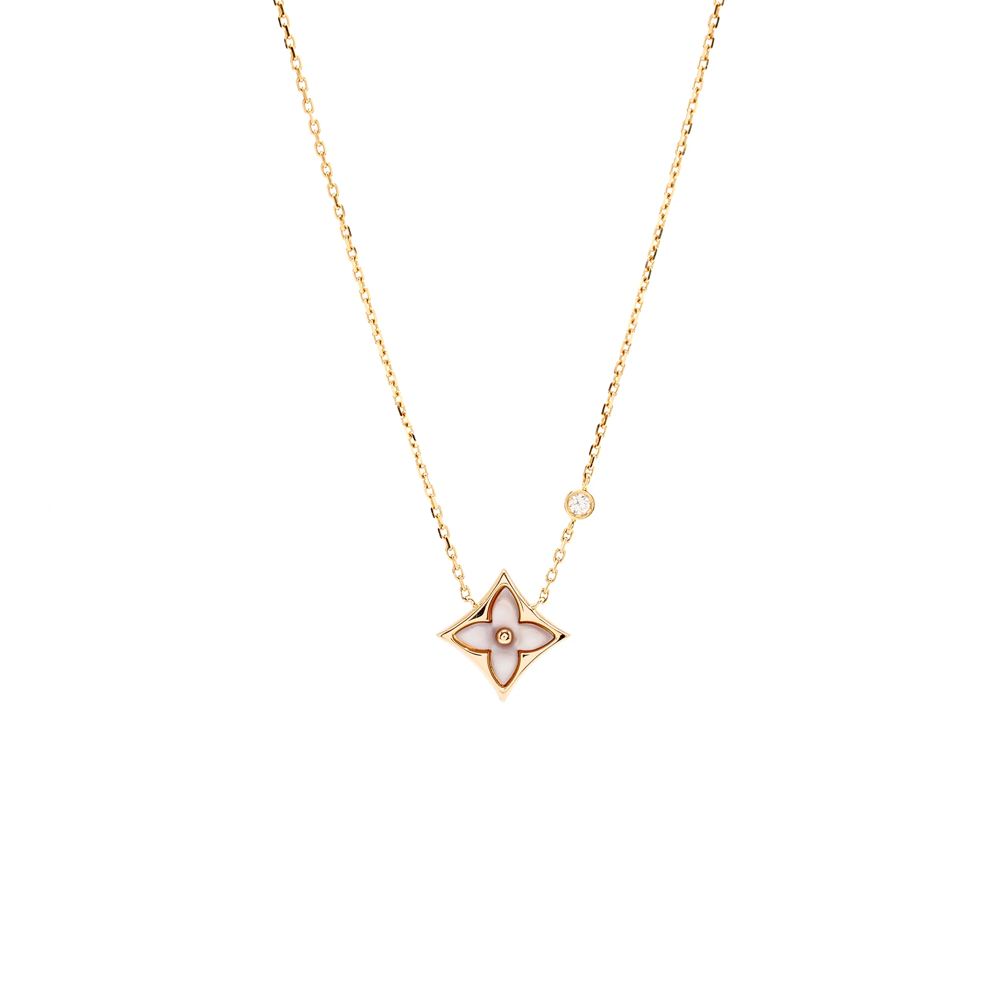 Louis Vuitton Color Blossom BB Star Pendant, Rose Gold, Pink Mother Of Pearl / Diamond
