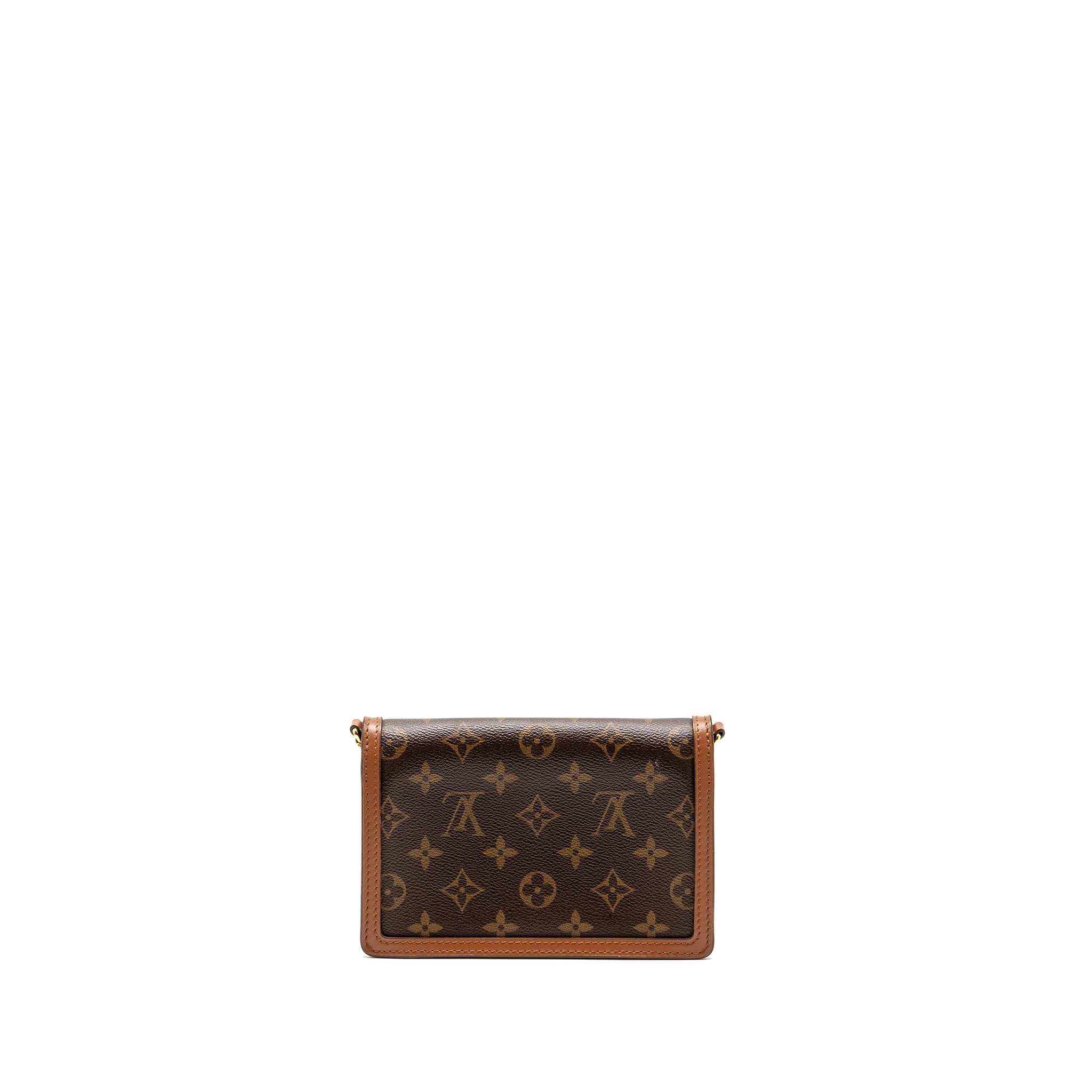 Louis Vuitton Dauphine Chain Wallet Monogram Canvas GHW - Image 2