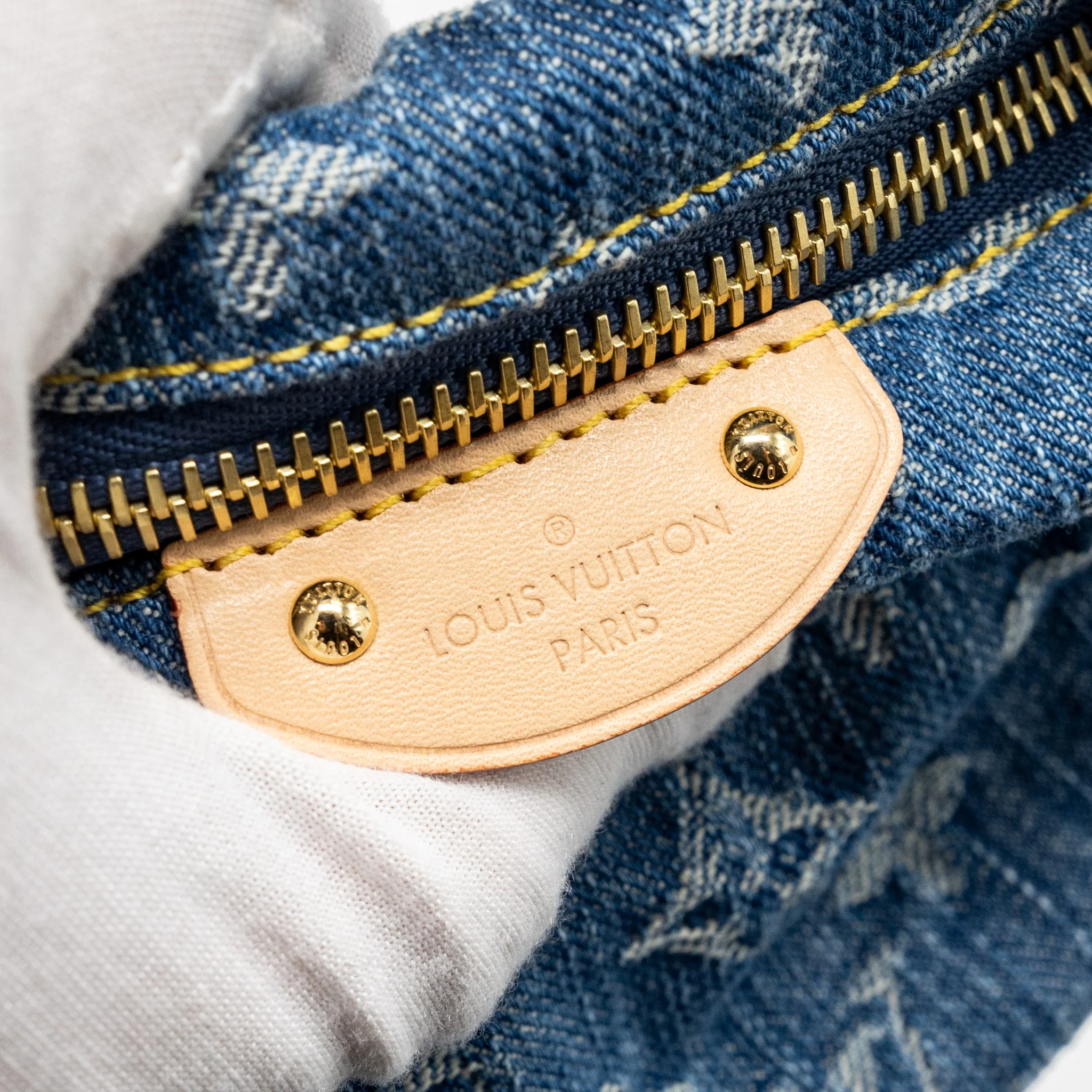 Louis Vuitton Hills Pochette Monogram Denim Blue GHW - Image 10