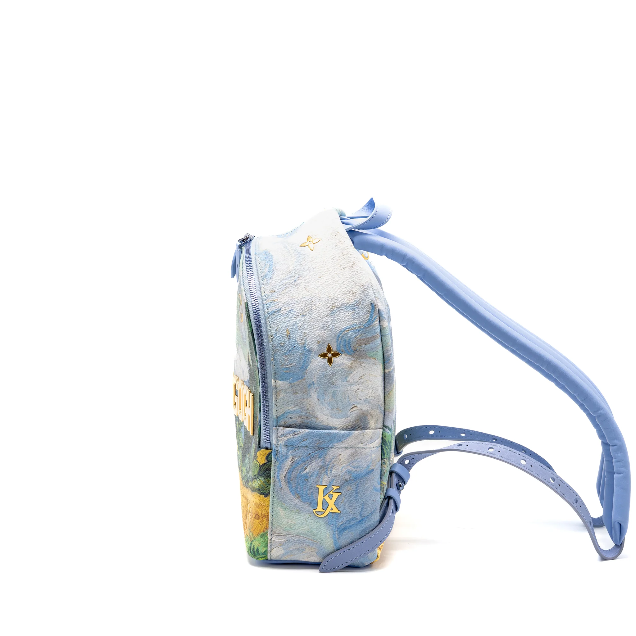 Louis Vuitton Jeff Koons Van Gogh Palm Springs Backpack Monogram Multicolour GHW - Image 4
