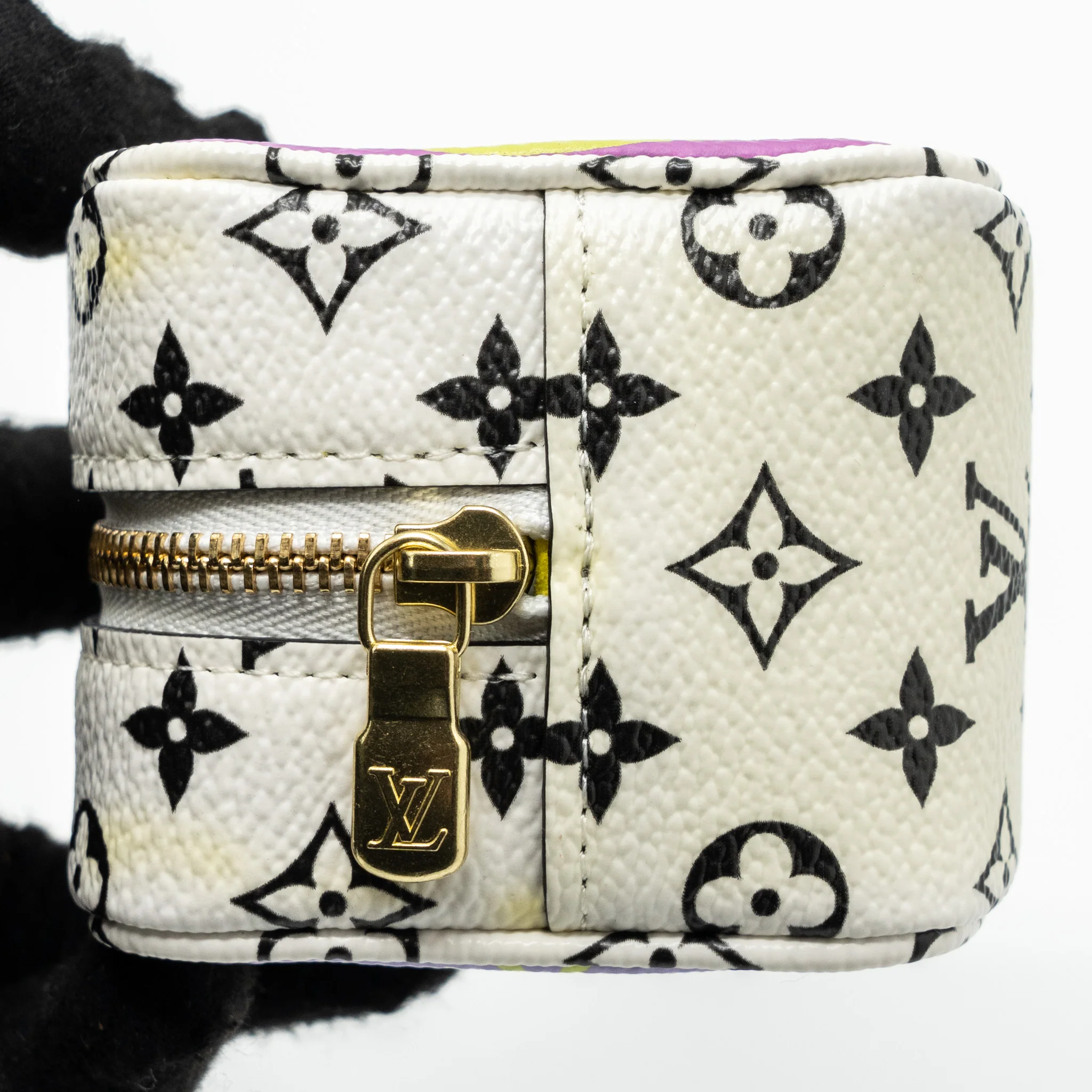 Louis Vuitton Key Chain Cube Coin Purse Monogram Canvas Multicolour GHW - Image 11