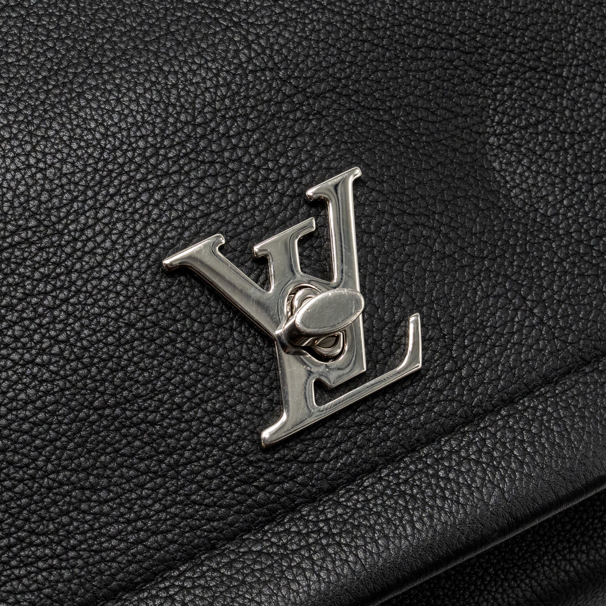 Louis Vuitton Lock Me Bag Calfskin Black SHW - Image 12