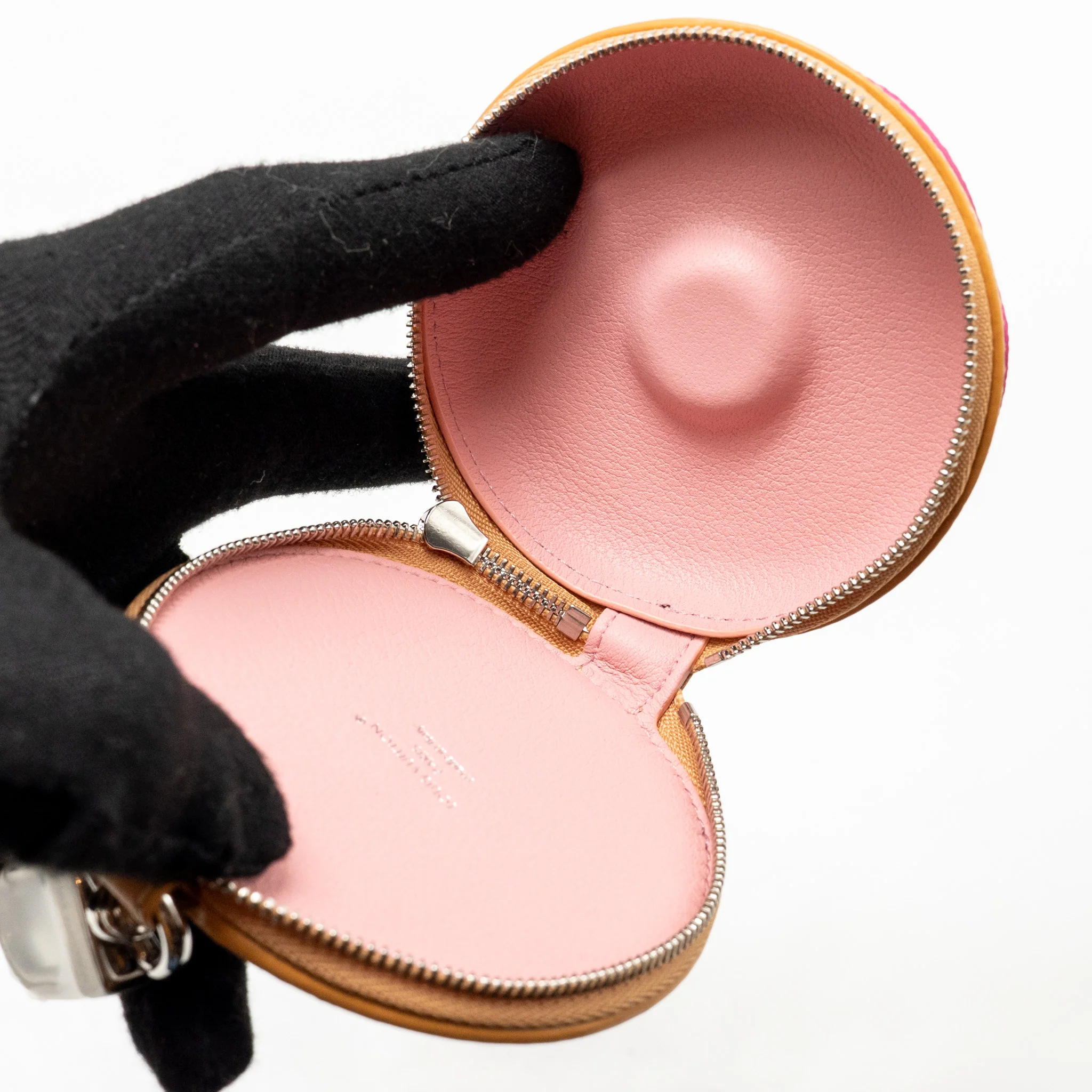 Louis Vuitton Lv Donut Bag Charm Leather/Canvas Pink SHW - Image 3