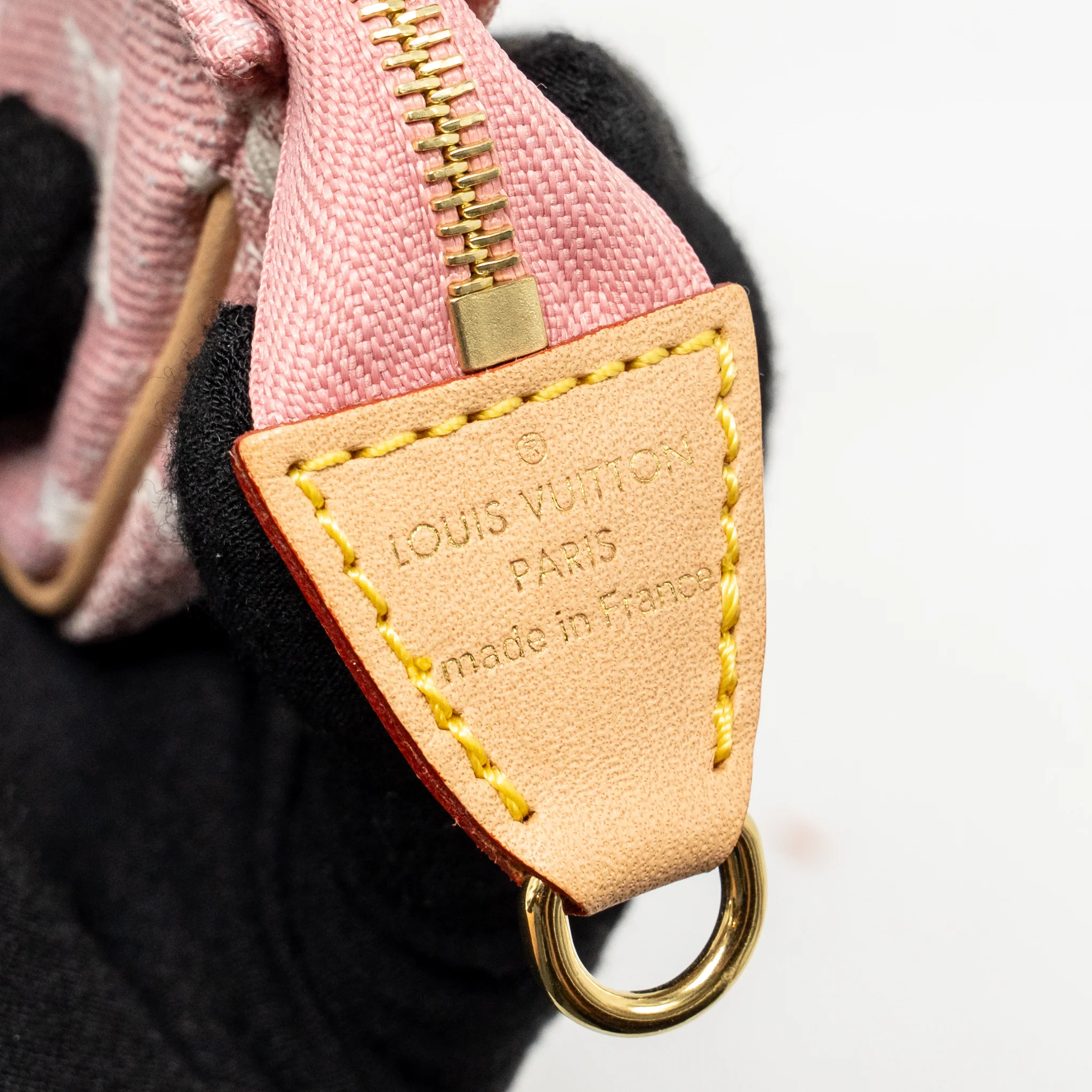 Louis Vuitton Micro Pochette Accessoires Monogram Jacquard Denim Pink GHW - Image 7