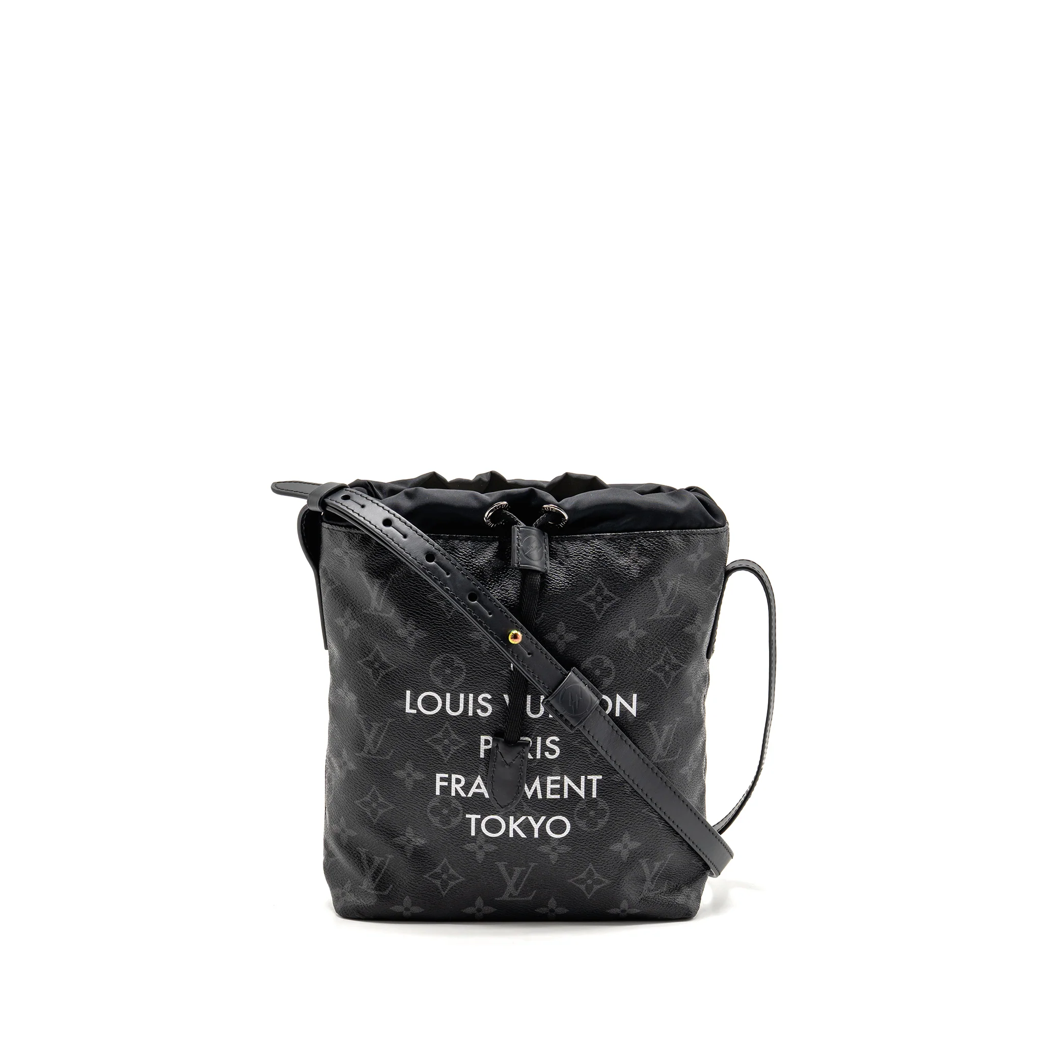 Louis Vuitton Monogram Eclipse Fragment Nano Bag Canvas Black SHW