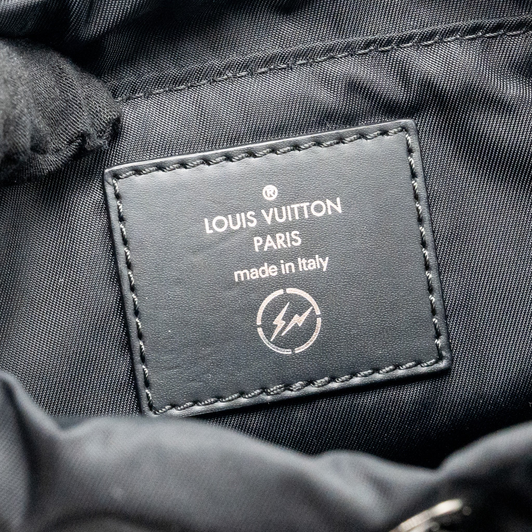 Louis Vuitton Monogram Eclipse Fragment Nano Bag Canvas Black SHW - Image 14