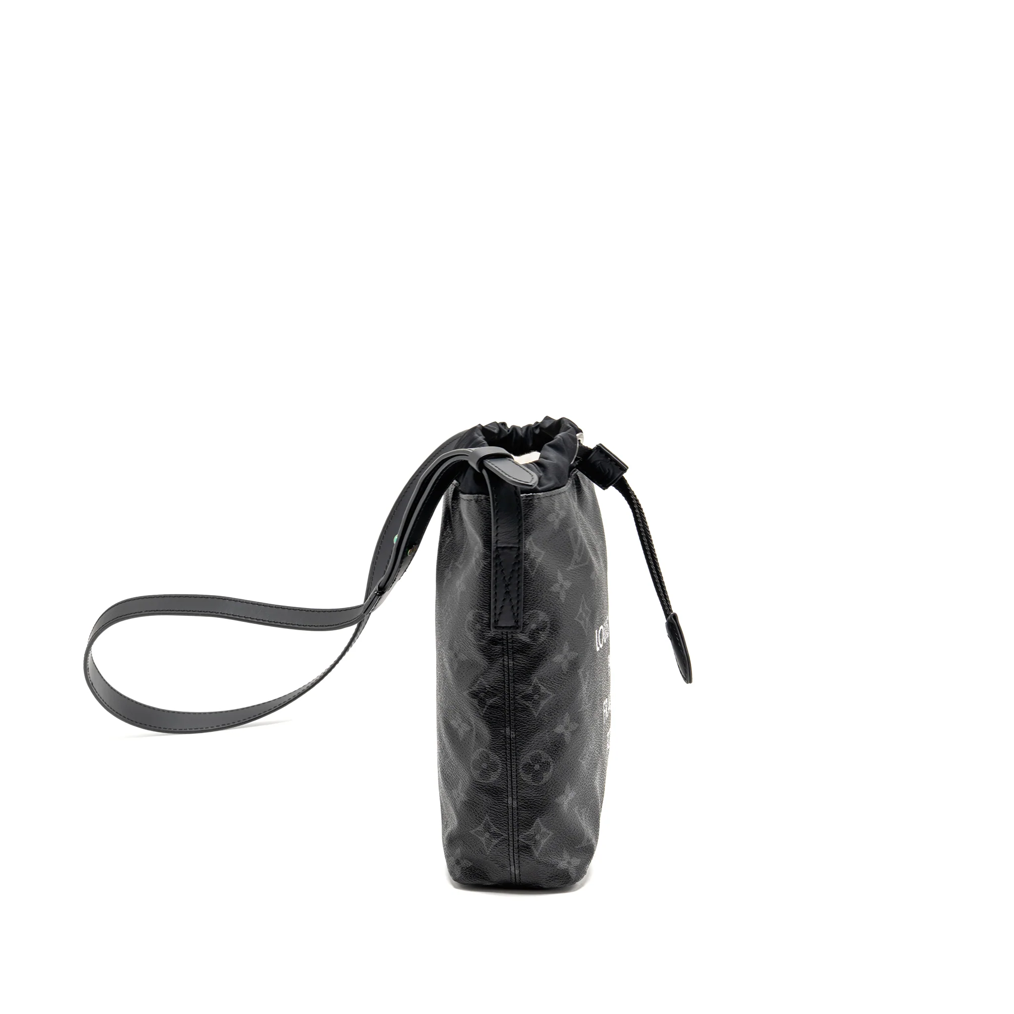 Louis Vuitton Monogram Eclipse Fragment Nano Bag Canvas Black SHW - Image 3