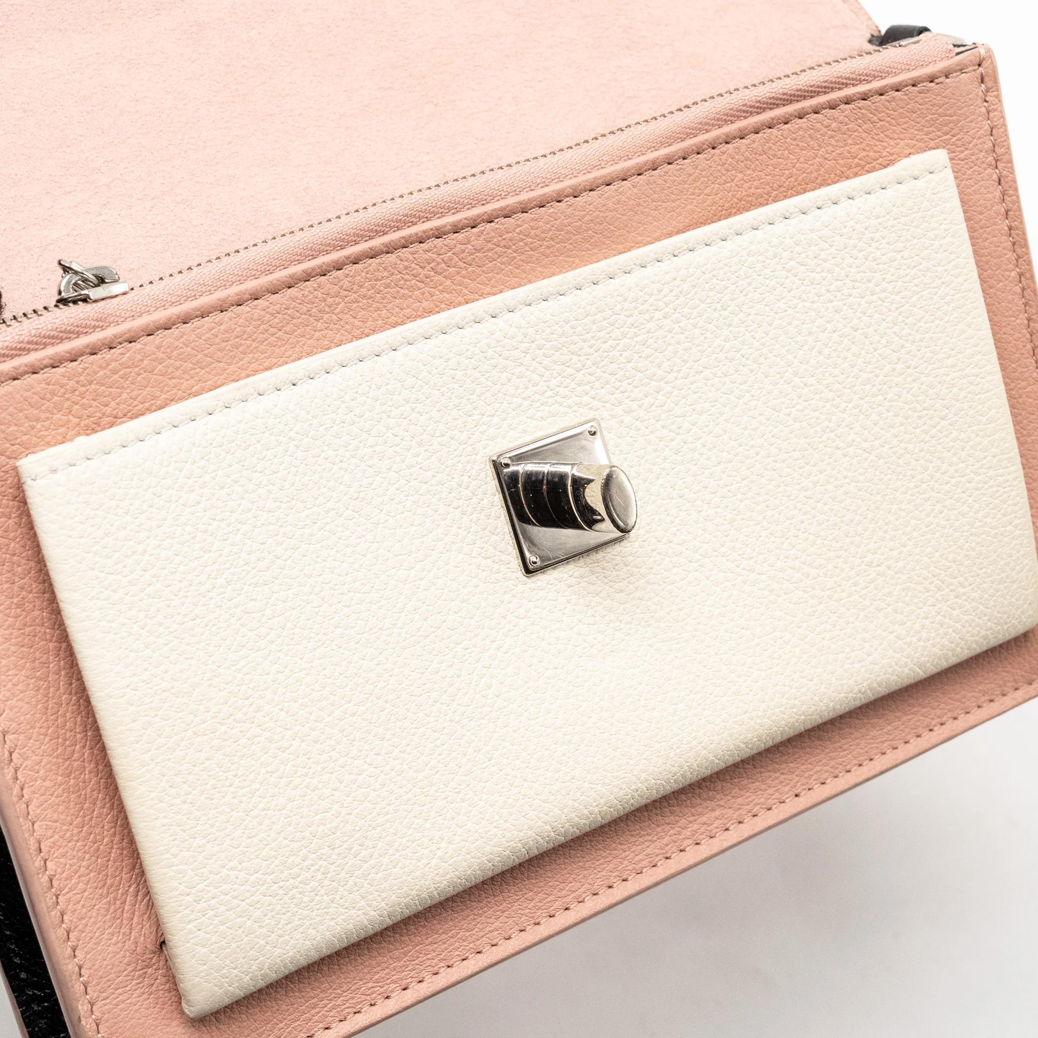 Louis Vuitton My Lock Me Chain Pochette Calfskin Pink/Creamy White SHW - Image 14
