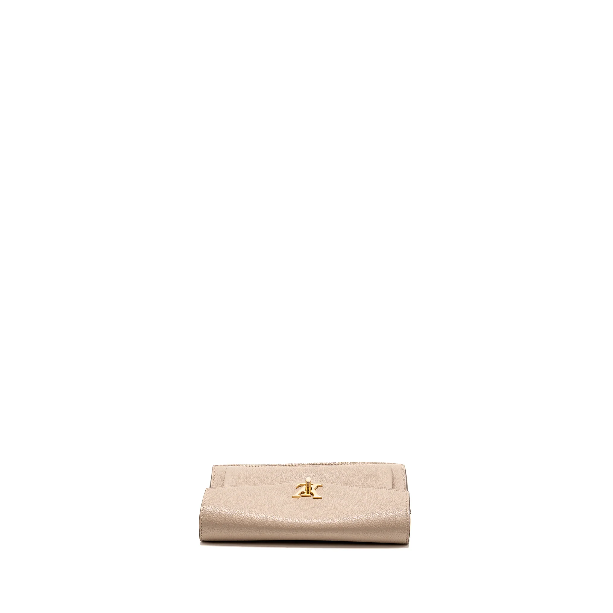 Louis Vuitton Mylockme Chain Pochette calfskin Greige Beige GHW - Image 5