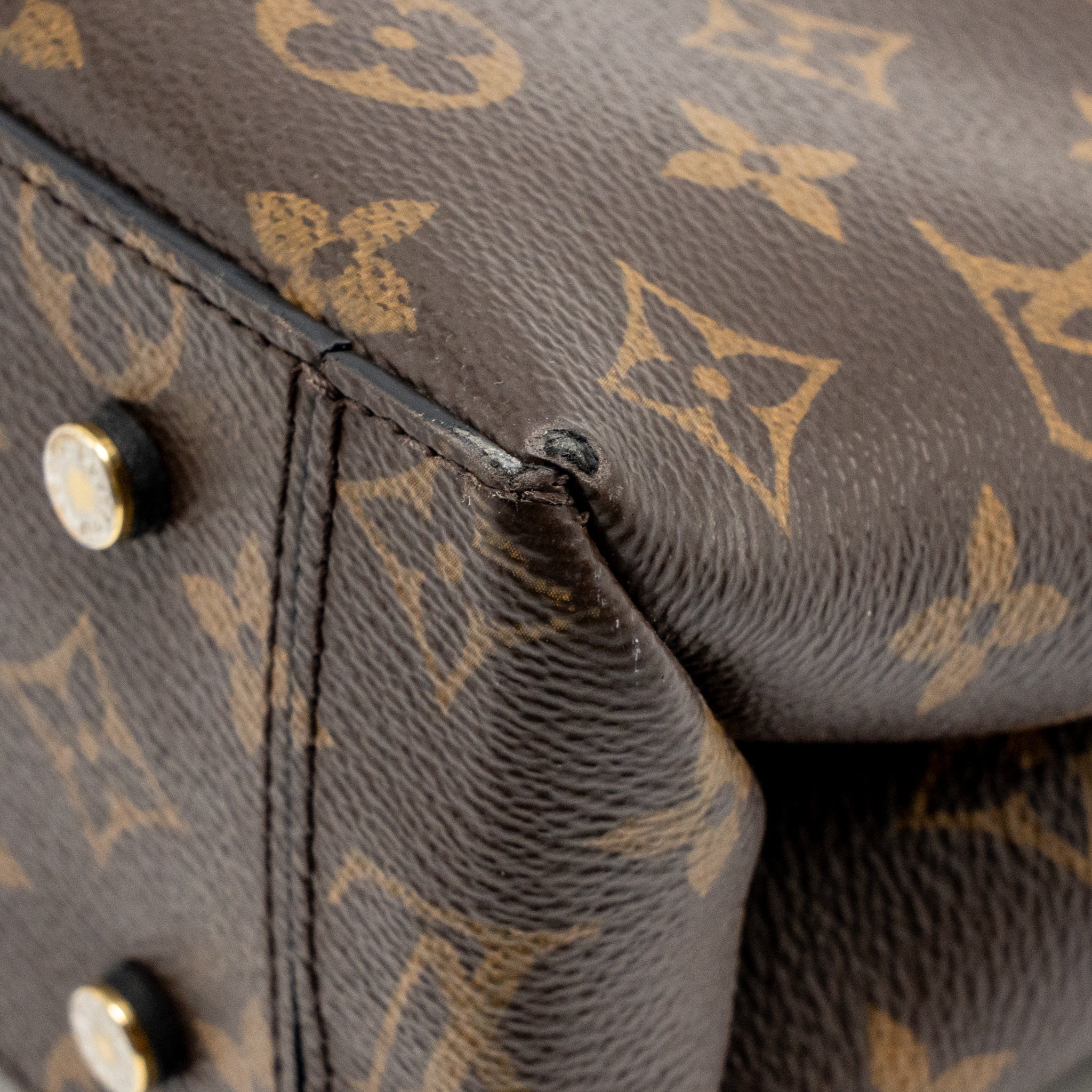 Louis Vuitton one handle MM monogram canvas/ leather black GHW - Image 10