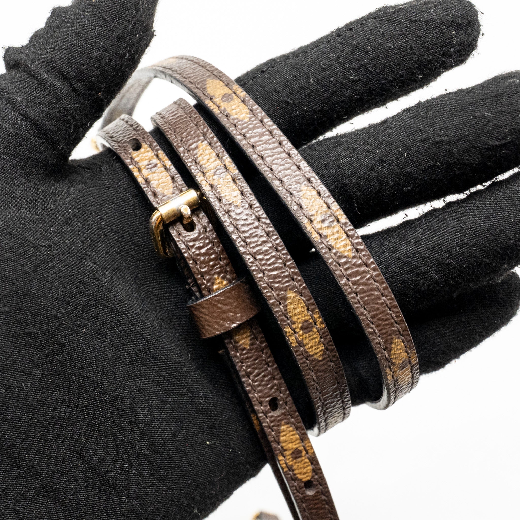 Louis Vuitton one handle MM monogram canvas/ leather black GHW - Image 20