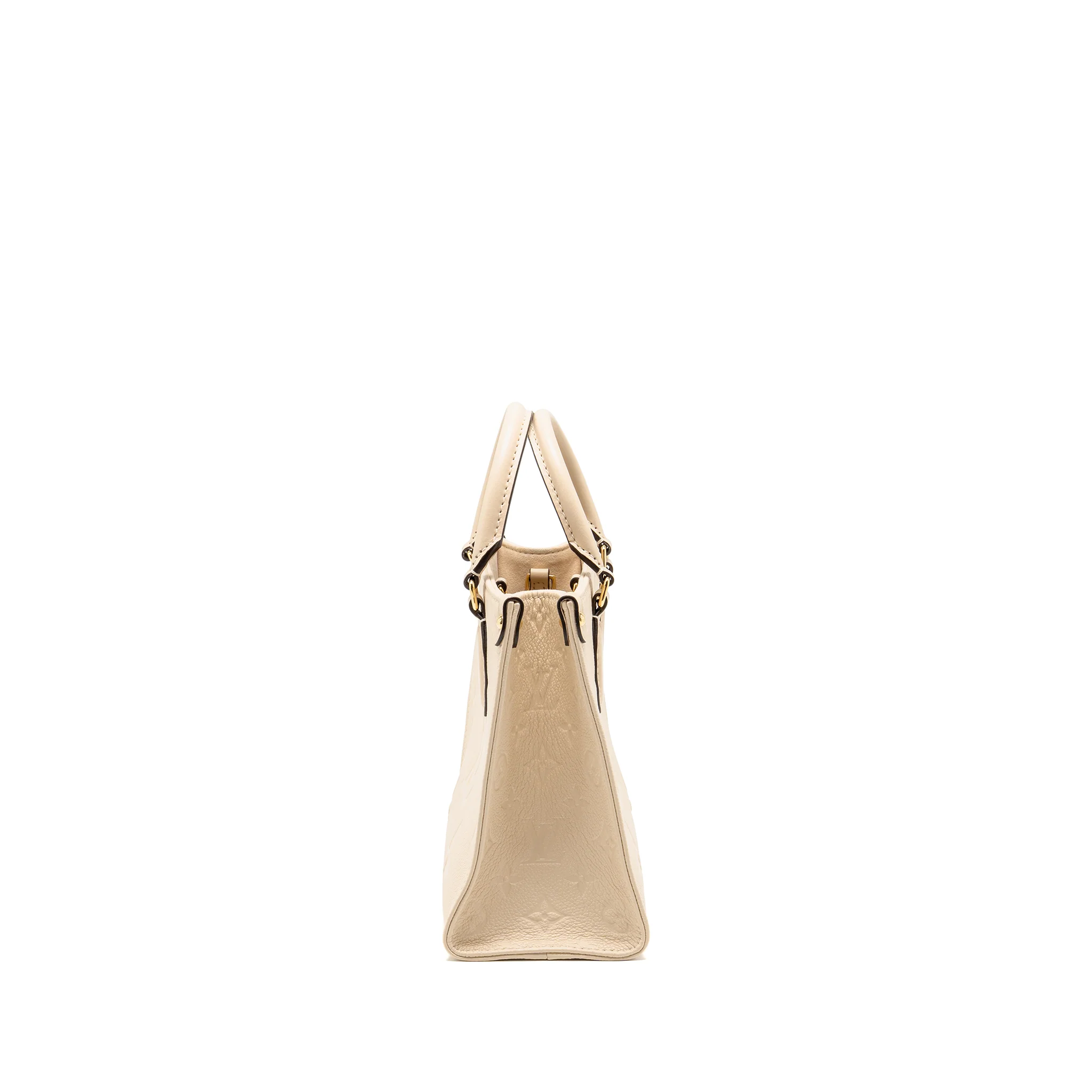 Louis Vuitton Onthego pm Monogram Empreinte Leather Creme GHW - Image 3