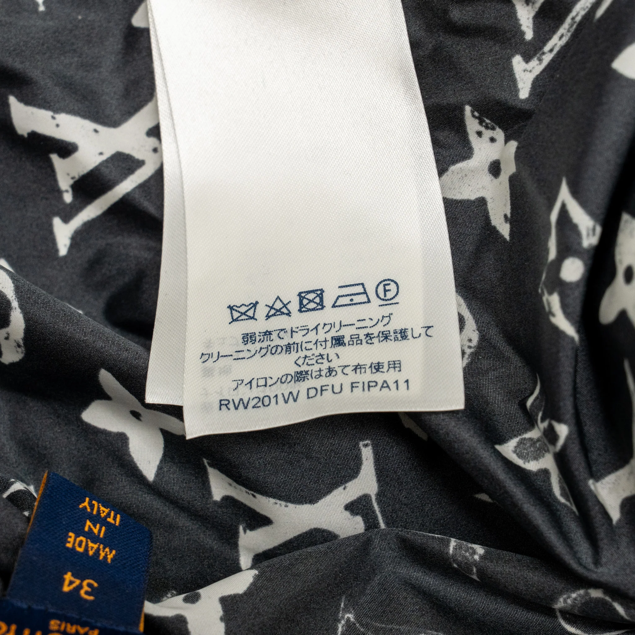 Louis Vuitton size 34 stencil-effect Monogram jogging pants Black/White Polyamide - Image 10