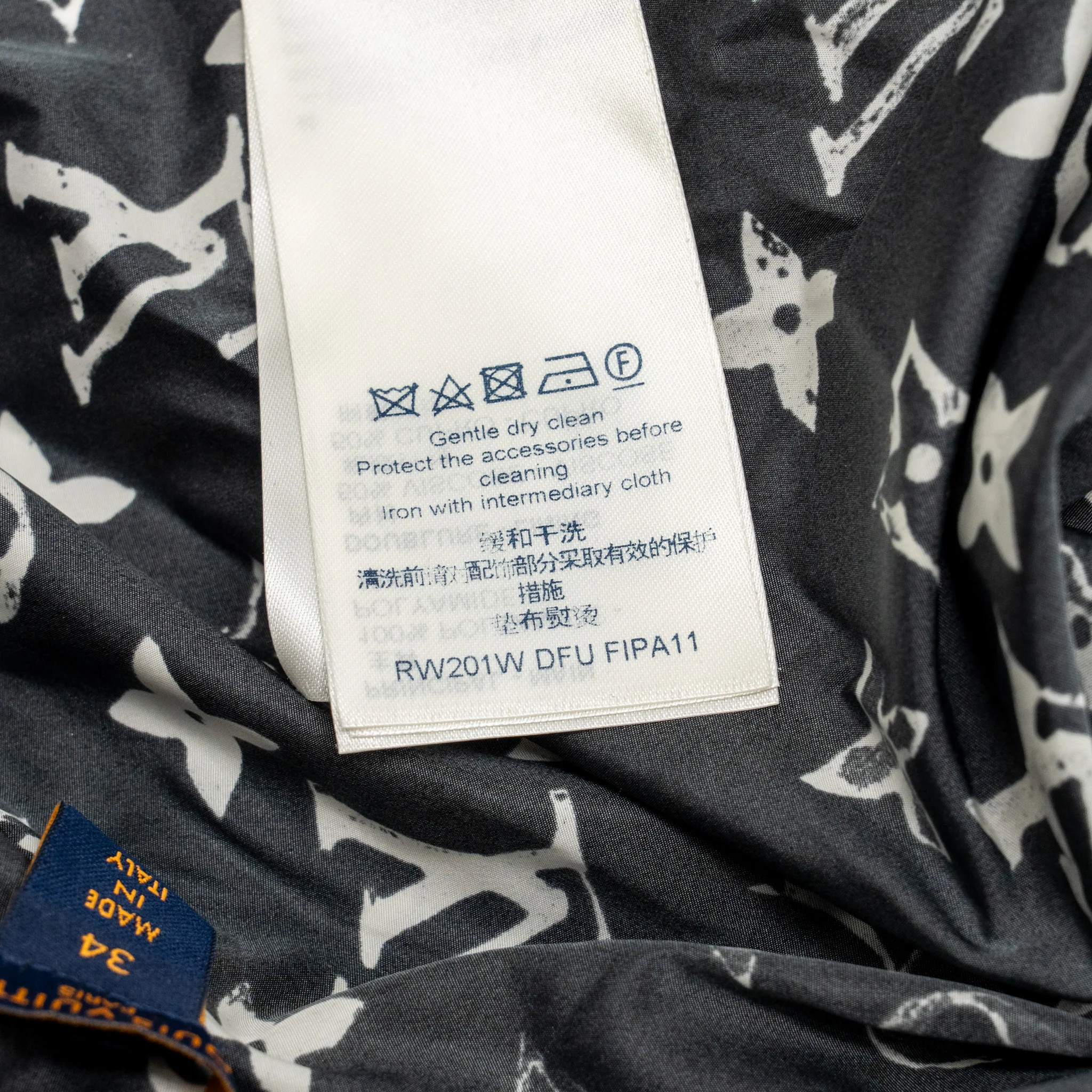 Louis Vuitton size 34 stencil-effect Monogram jogging pants Black/White Polyamide - Image 6