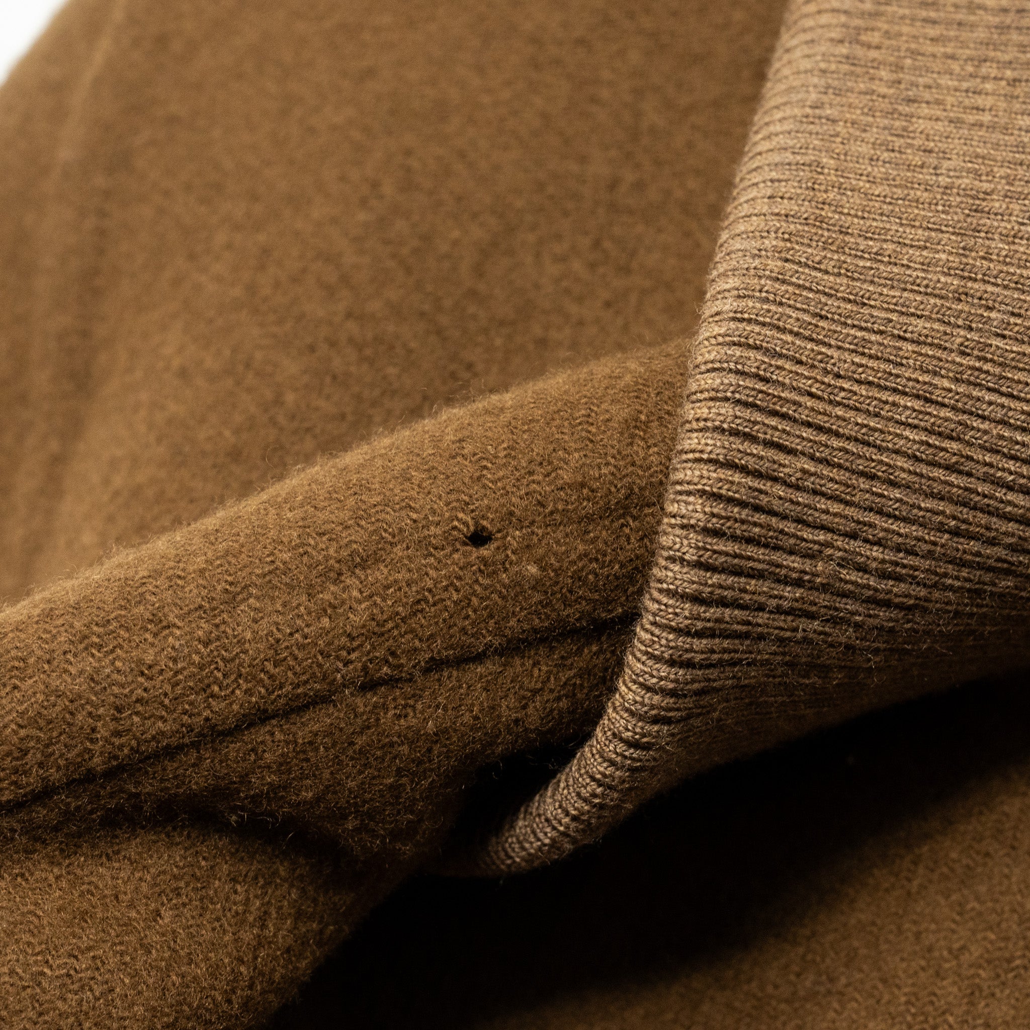 LOUIS VUITTON Size 46 Men's Bomber Jacket Wool/Cashmere Brown - Image 6