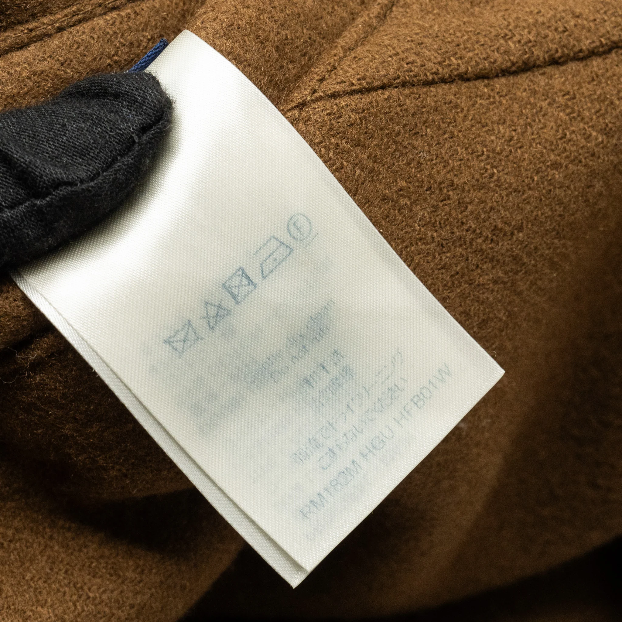 LOUIS VUITTON Size 46 Men's Bomber Jacket Wool/Cashmere Brown - Image 9