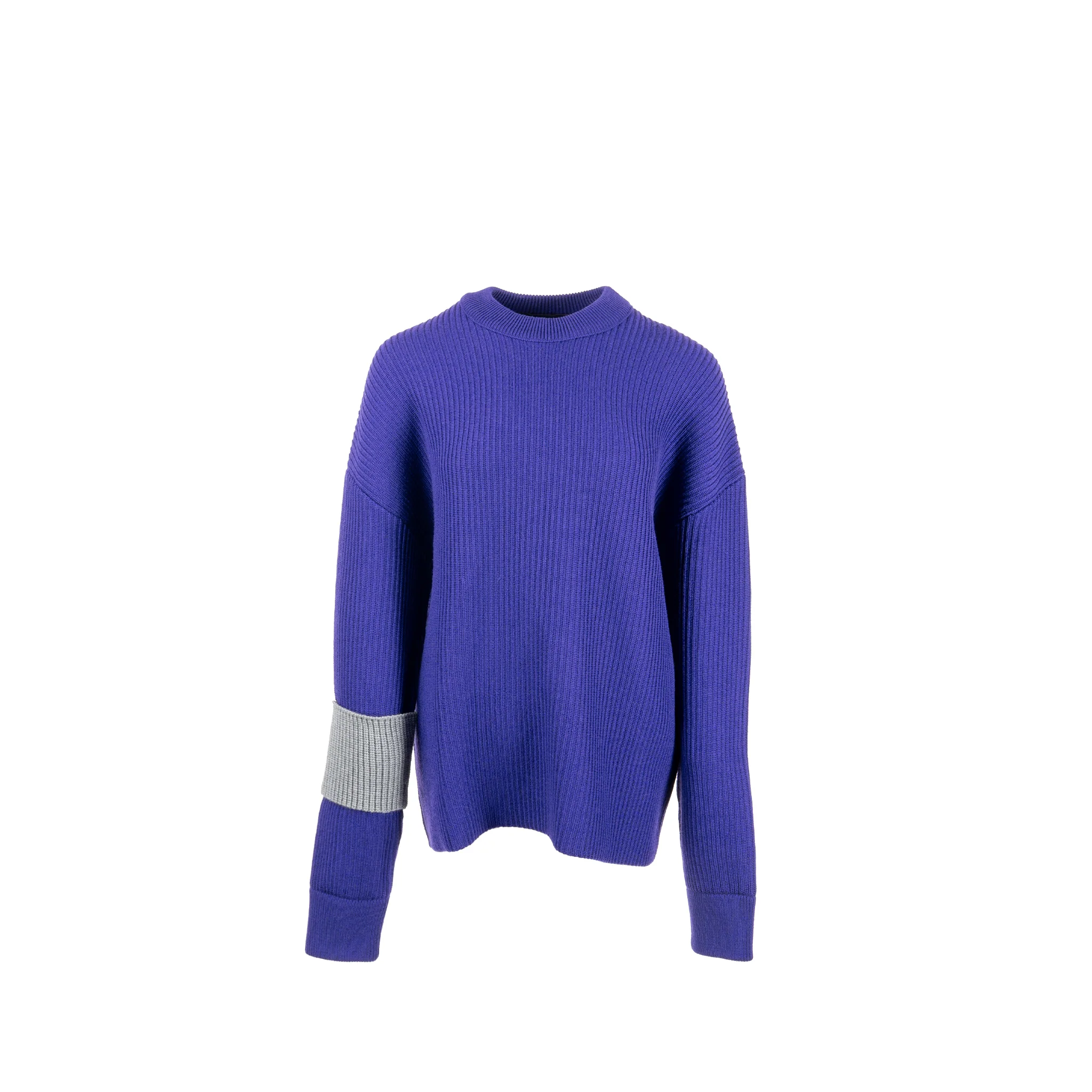 Louis Vuitton Size S Asia Limited World Sweater Wool Purple/grey
