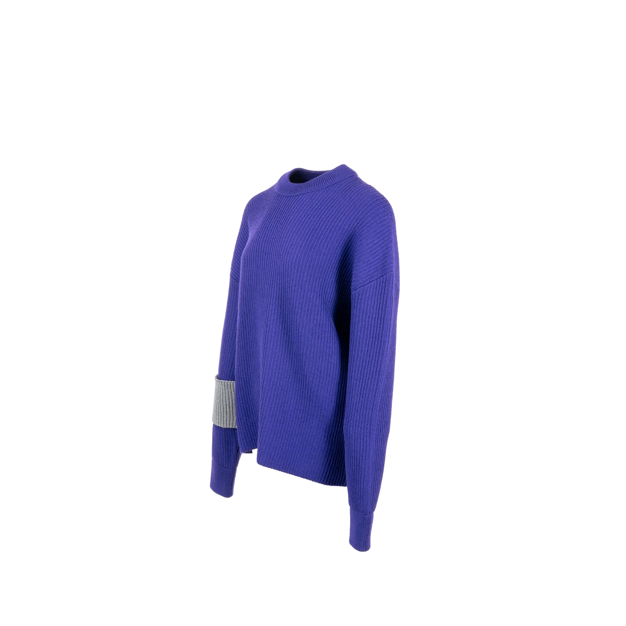 Louis Vuitton Size S Asia Limited World Sweater Wool Purple/grey - Image 2