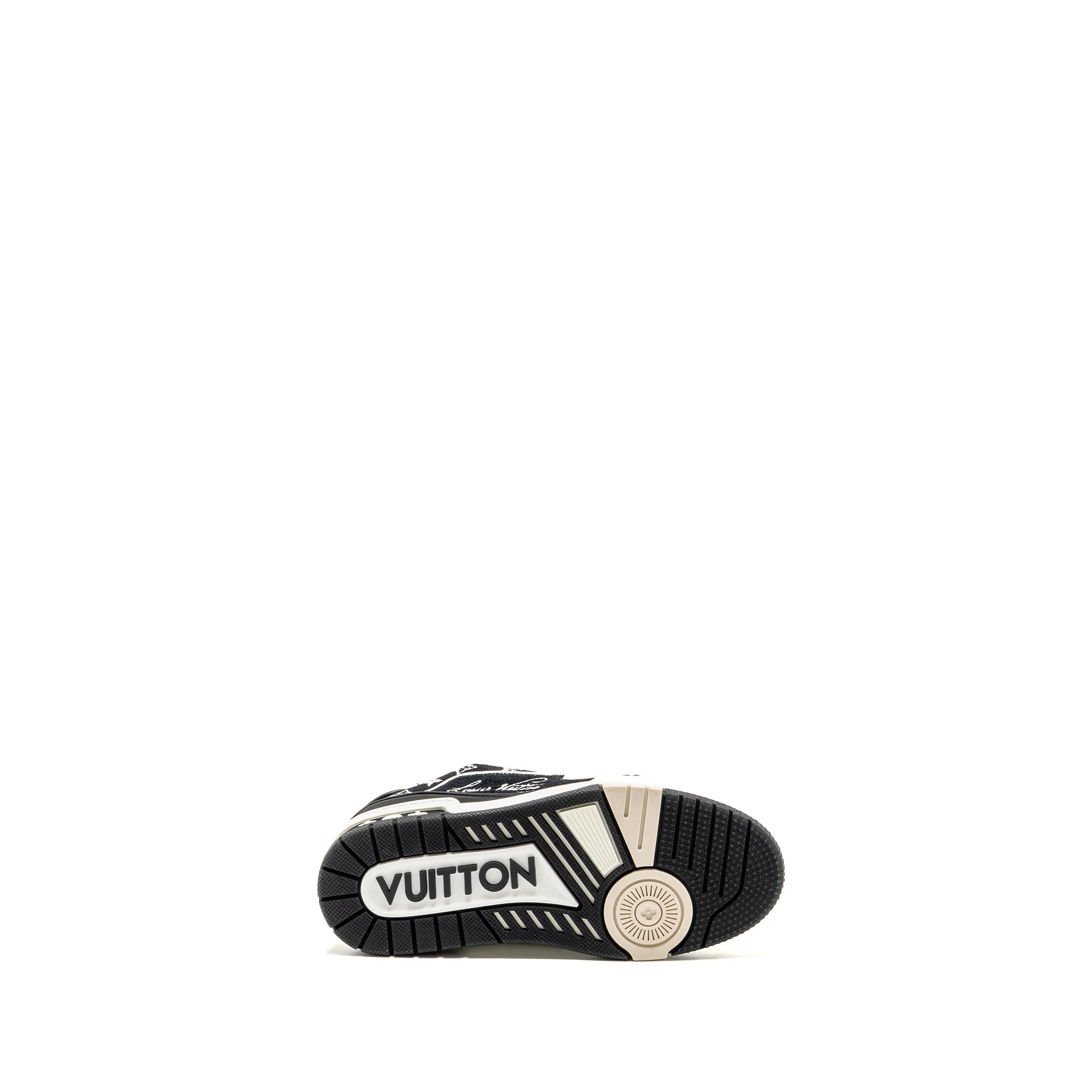 Louis Vuitton size 1.5 trainer sneakers black / white - Image 7
