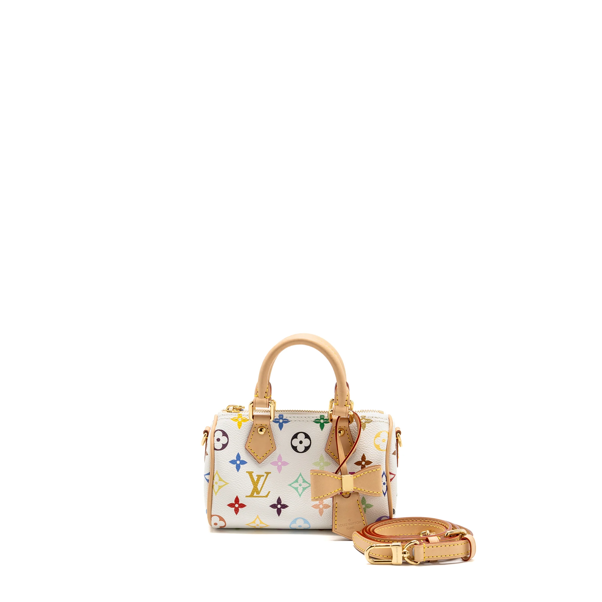 Louis Vuitton Takashi Murakami Nano Speedy Monogram Canvas/Leather White/Multicolour GHW