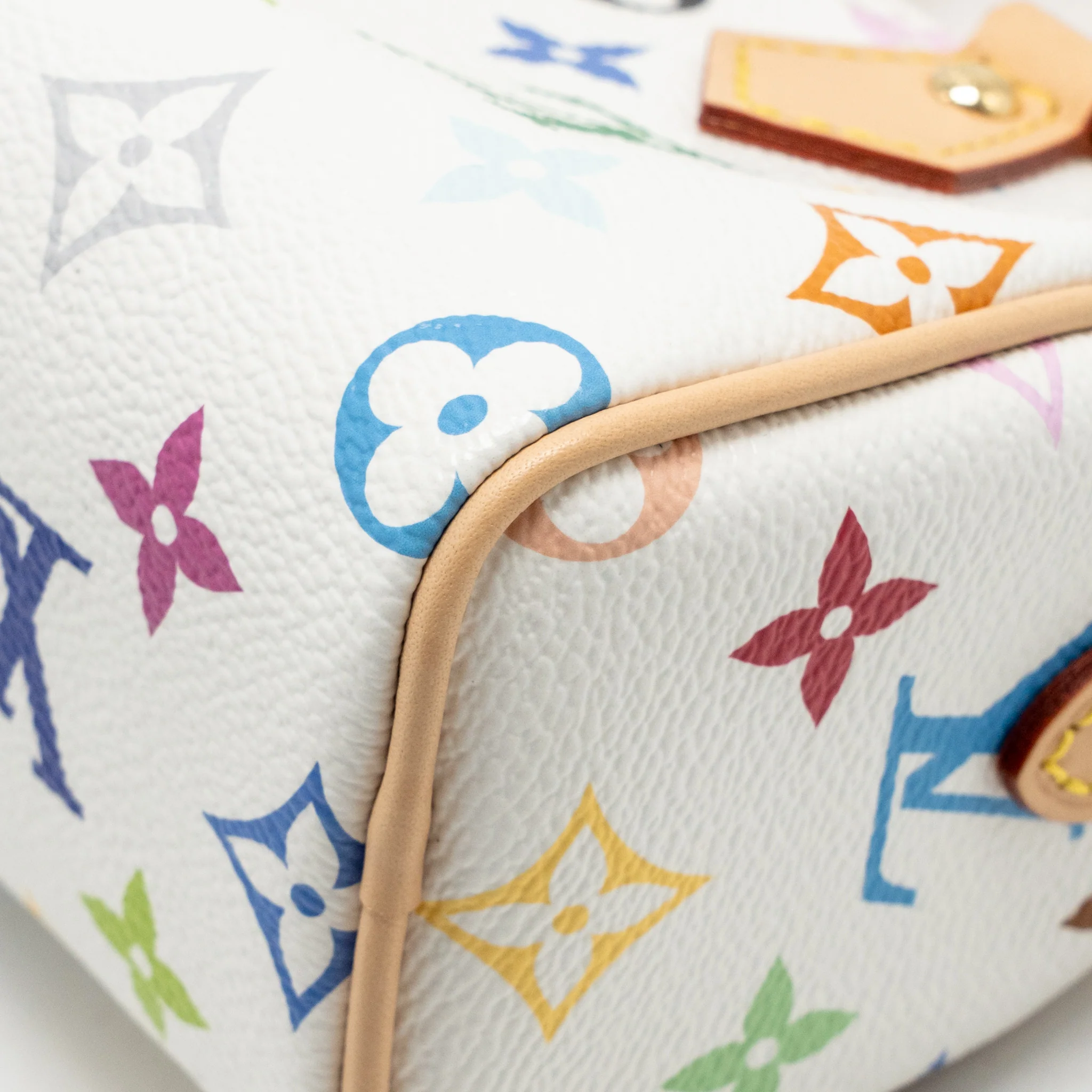Louis Vuitton Takashi Murakami Nano Speedy Monogram Canvas/Leather White/Multicolour GHW - Image 10