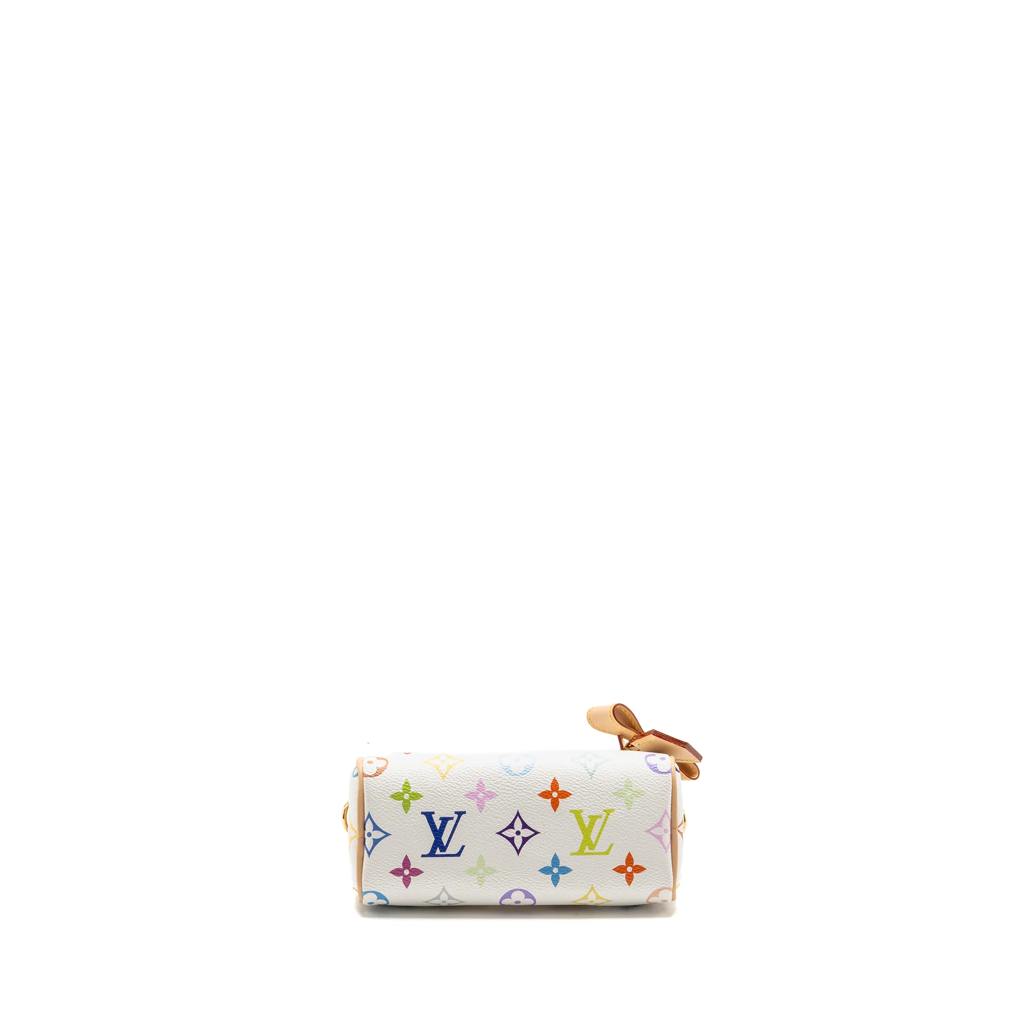 Louis Vuitton Takashi Murakami Nano Speedy Monogram Canvas/Leather White/Multicolour GHW - Image 6