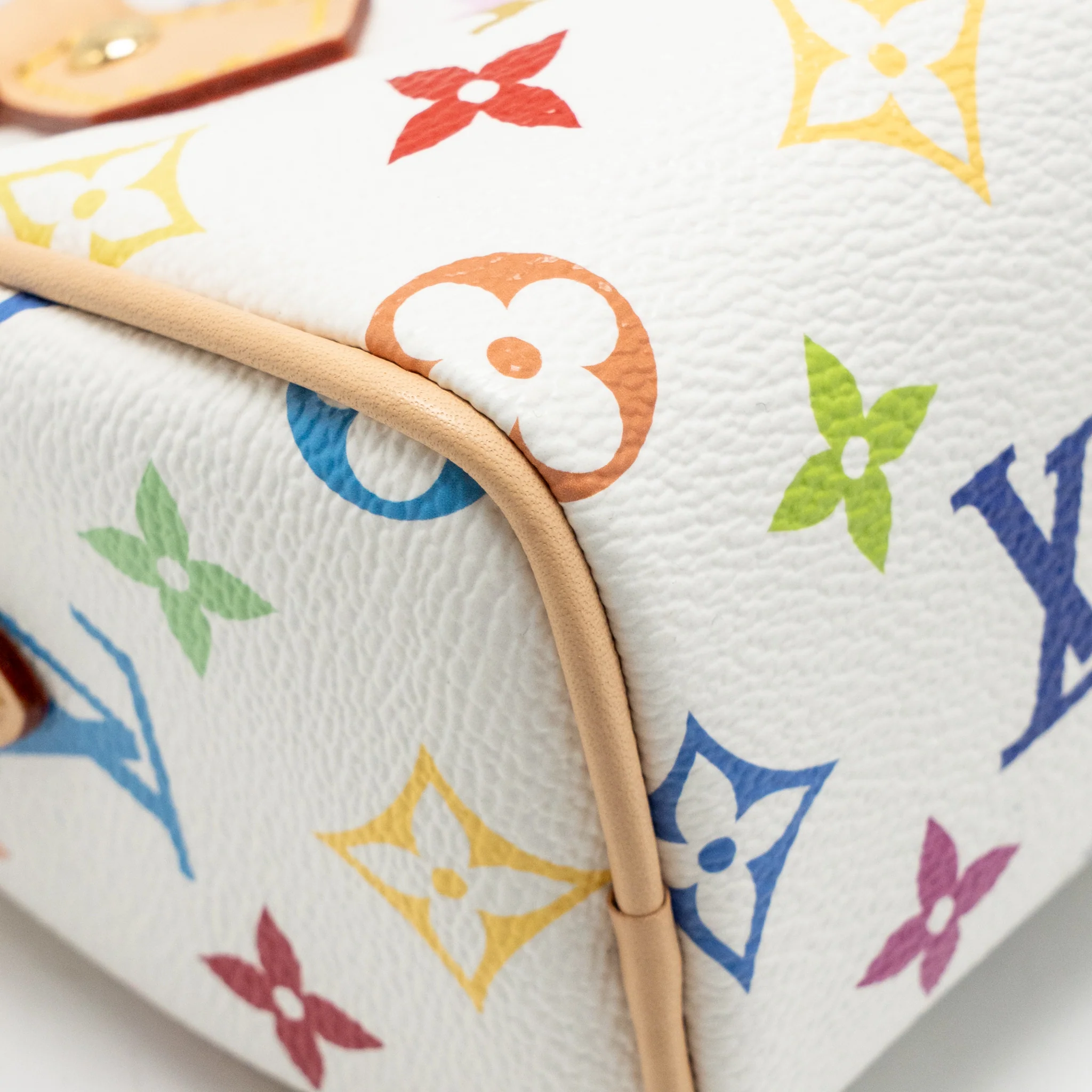 Louis Vuitton Takashi Murakami Nano Speedy Monogram Canvas/Leather White/Multicolour GHW - Image 7