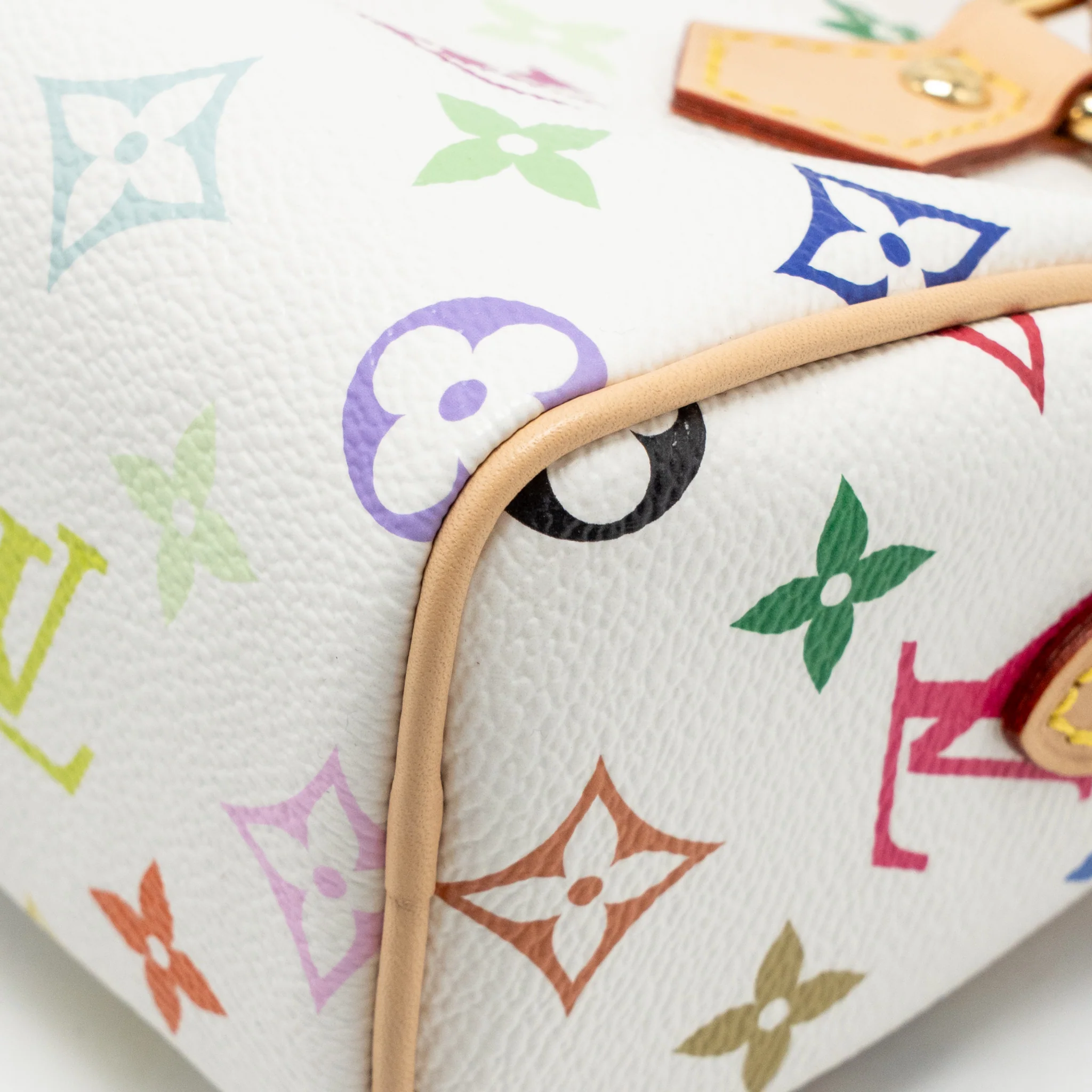 Louis Vuitton Takashi Murakami Nano Speedy Monogram Canvas/Leather White/Multicolour GHW - Image 8