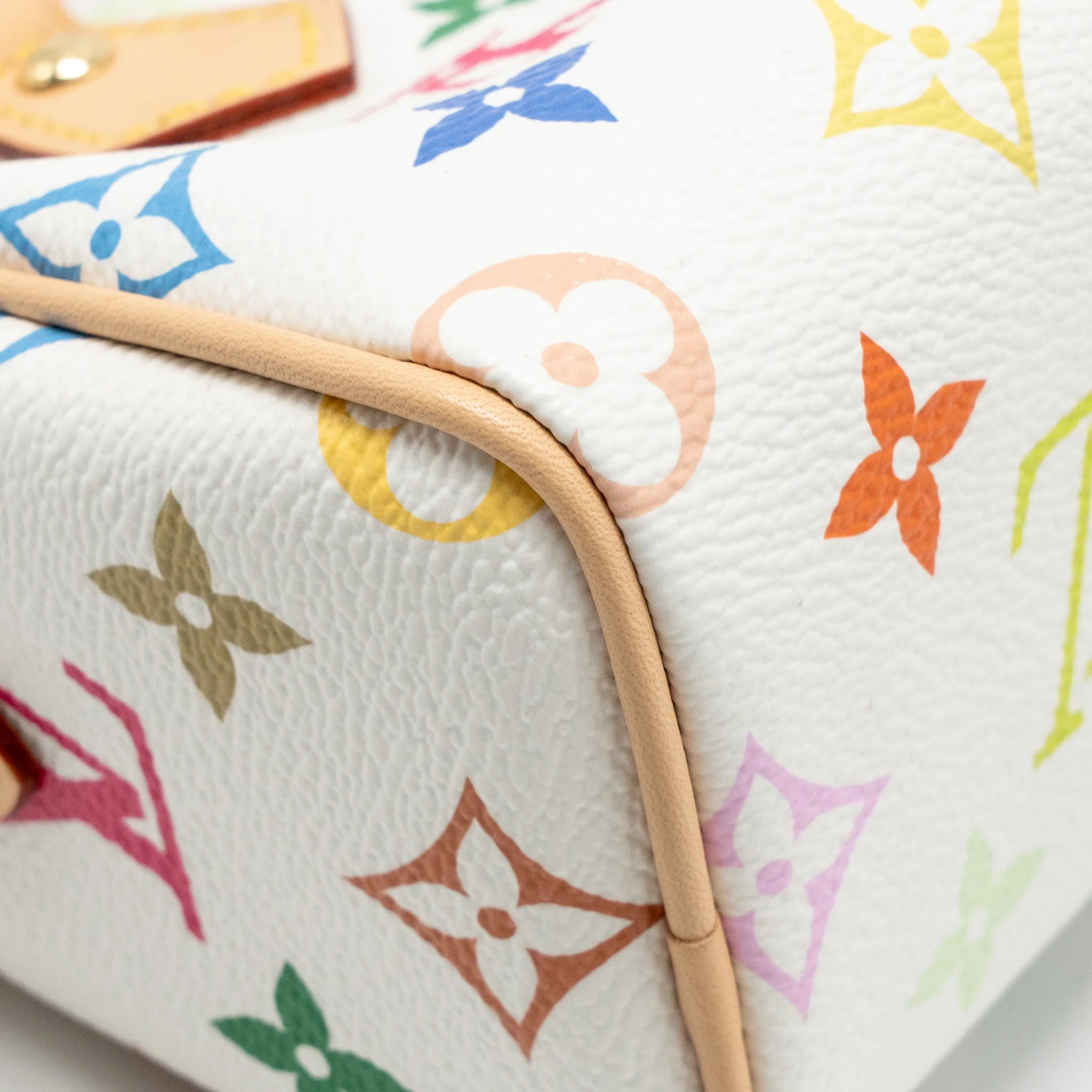 Louis Vuitton Takashi Murakami Nano Speedy Monogram Canvas/Leather White/Multicolour GHW - Image 9
