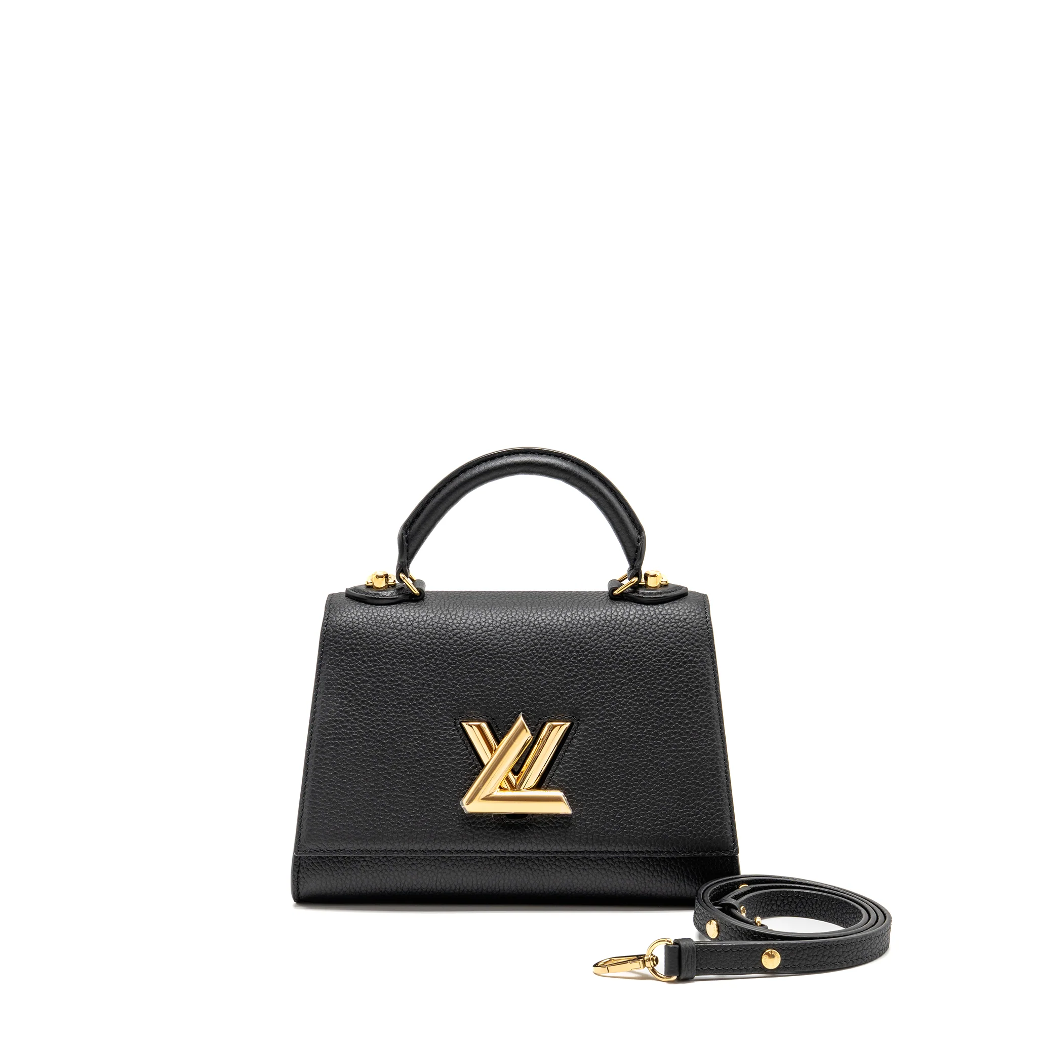Louis Vuitton Twist One Handle PM Taurillon Leather Black/Pink GHW
