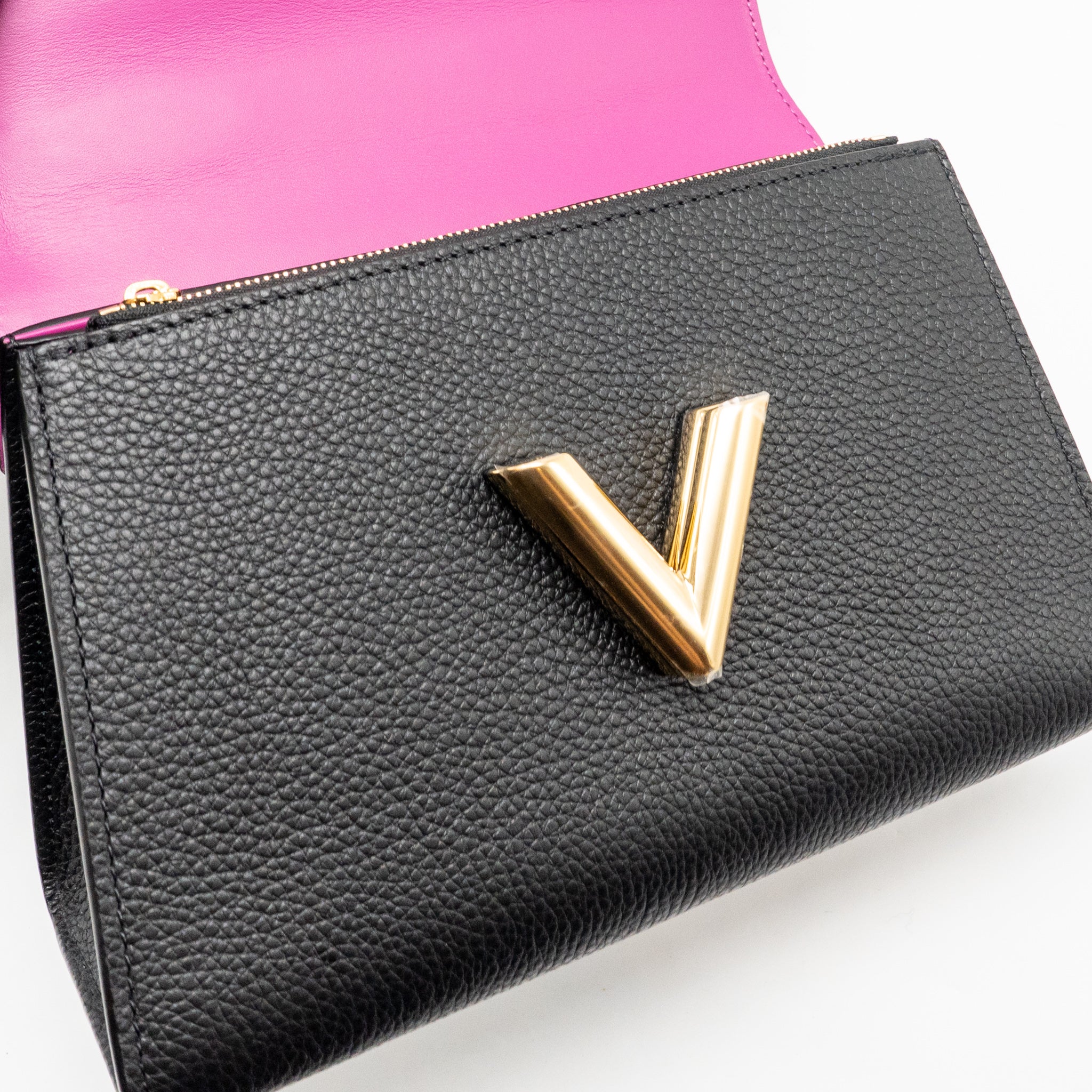 Louis Vuitton Twist One Handle PM Taurillon Leather Black/Pink GHW - Image 14
