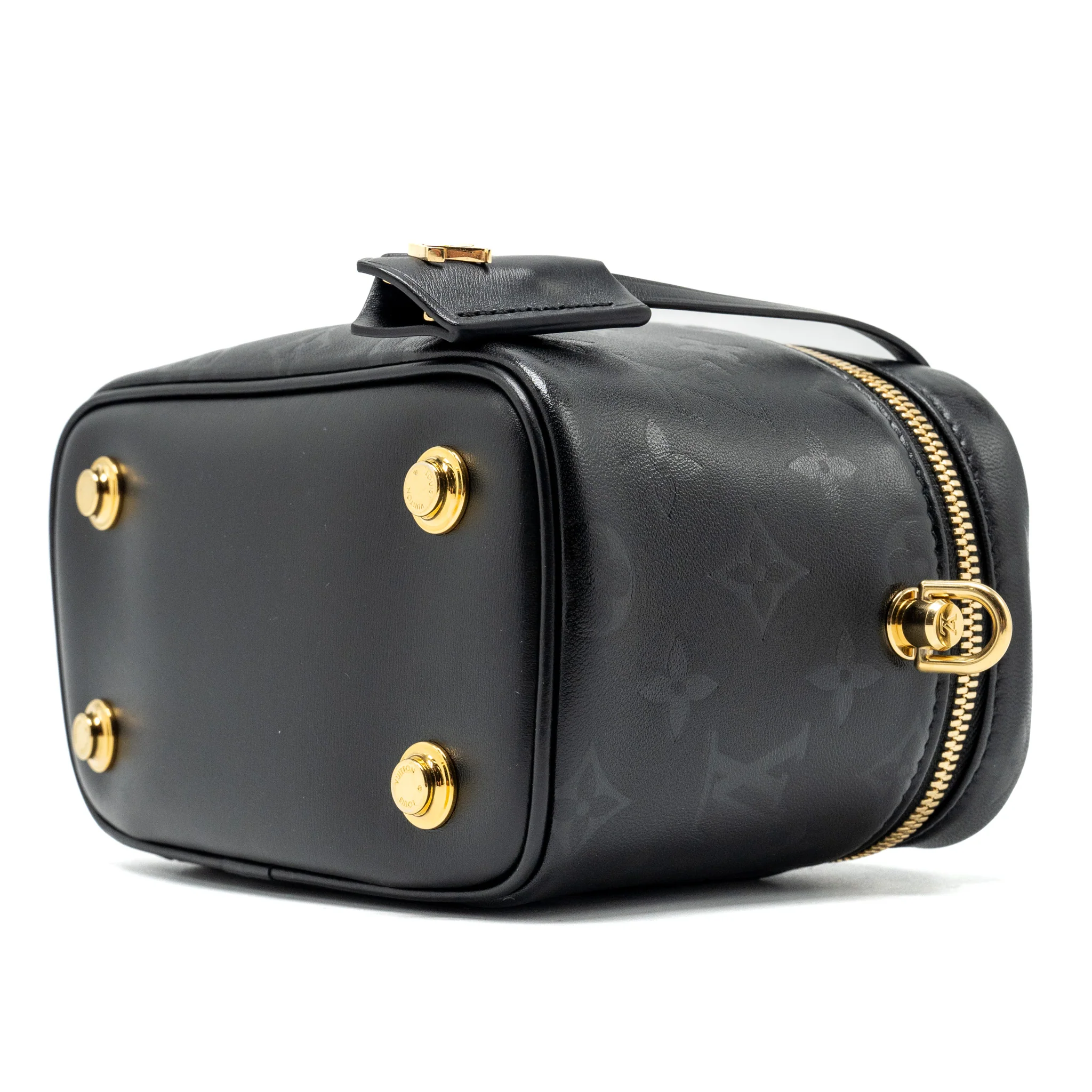 Louis Vuitton vanity case pm monogram lambskin black GHW - Image 8
