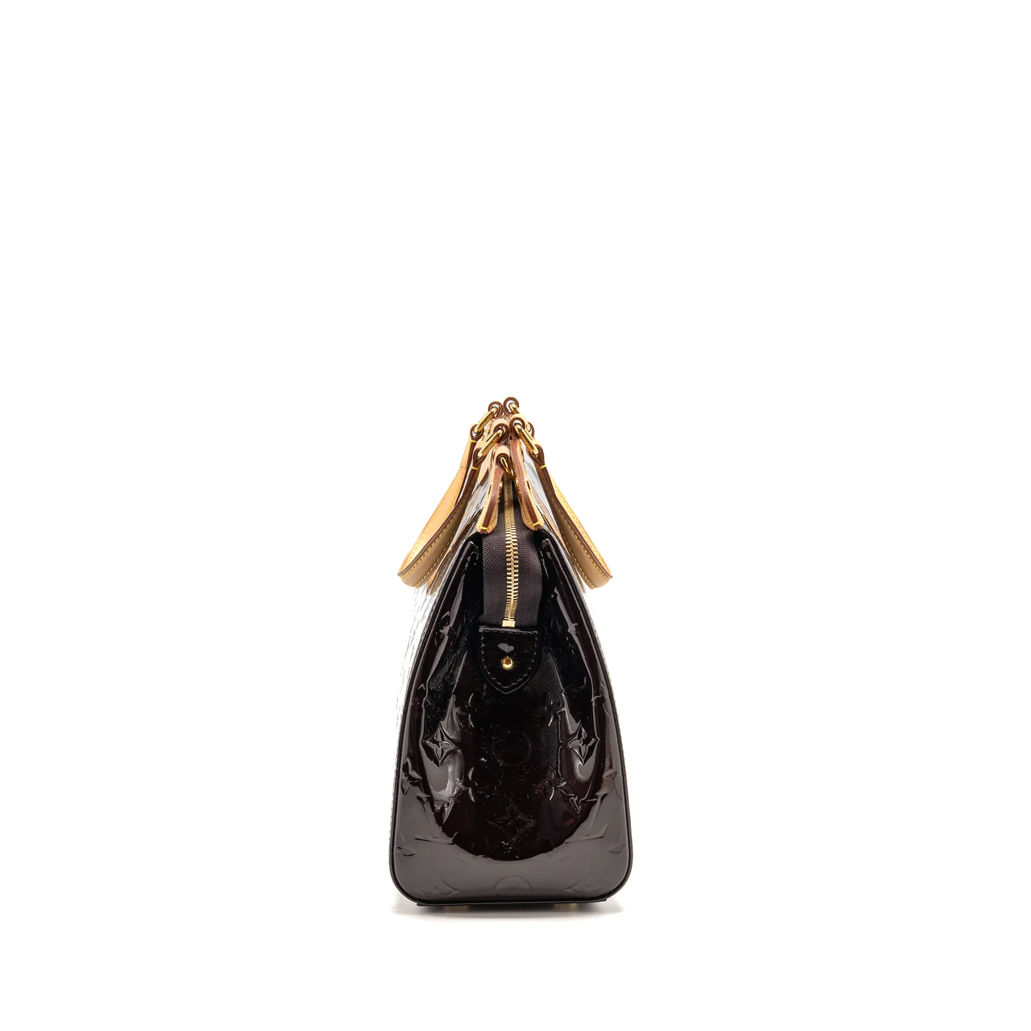 Louis Vuitton Vernis Brea MM Bag Monogram Patent Amarante GHW - Image 4